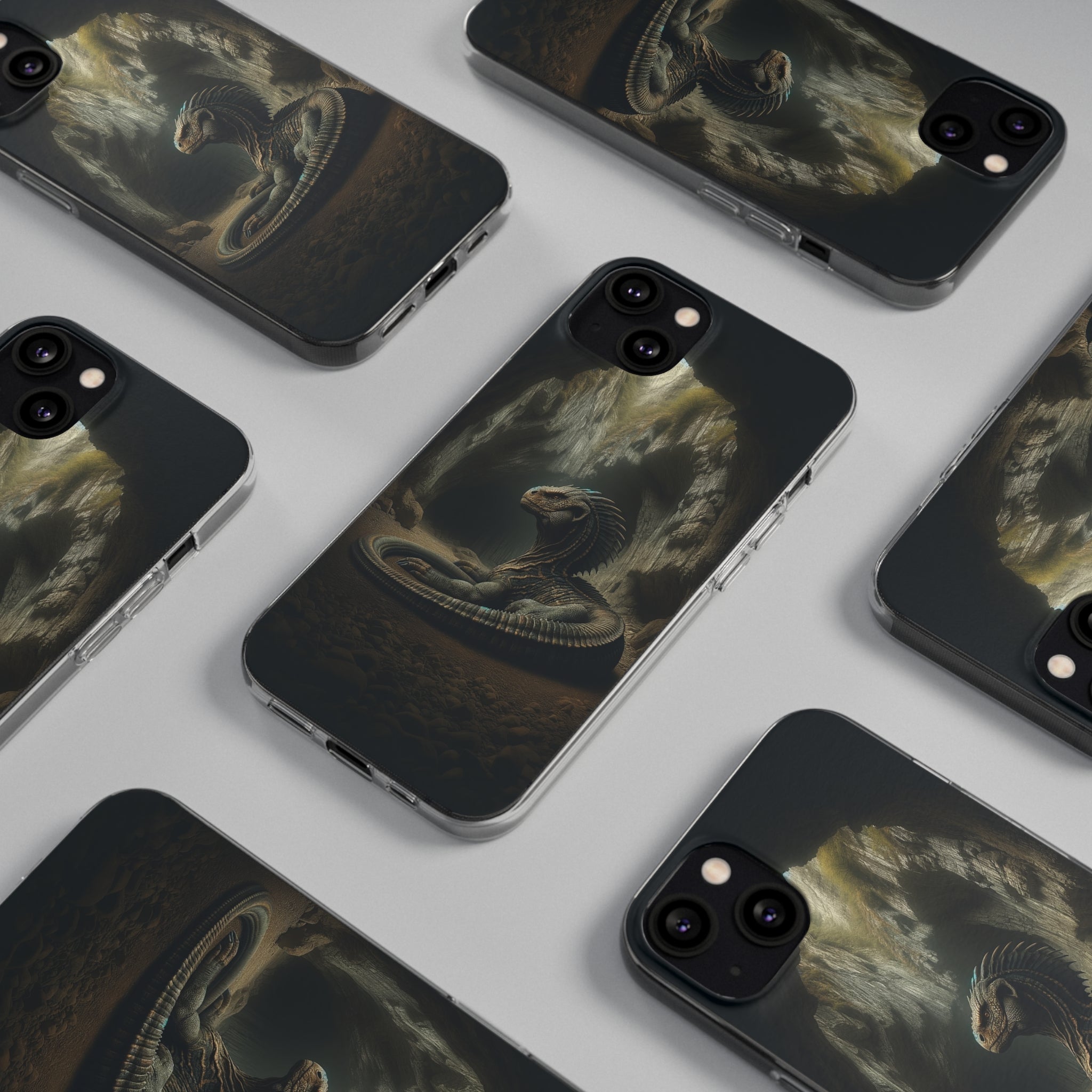 Basilisk in a cave - Soft Phone Case