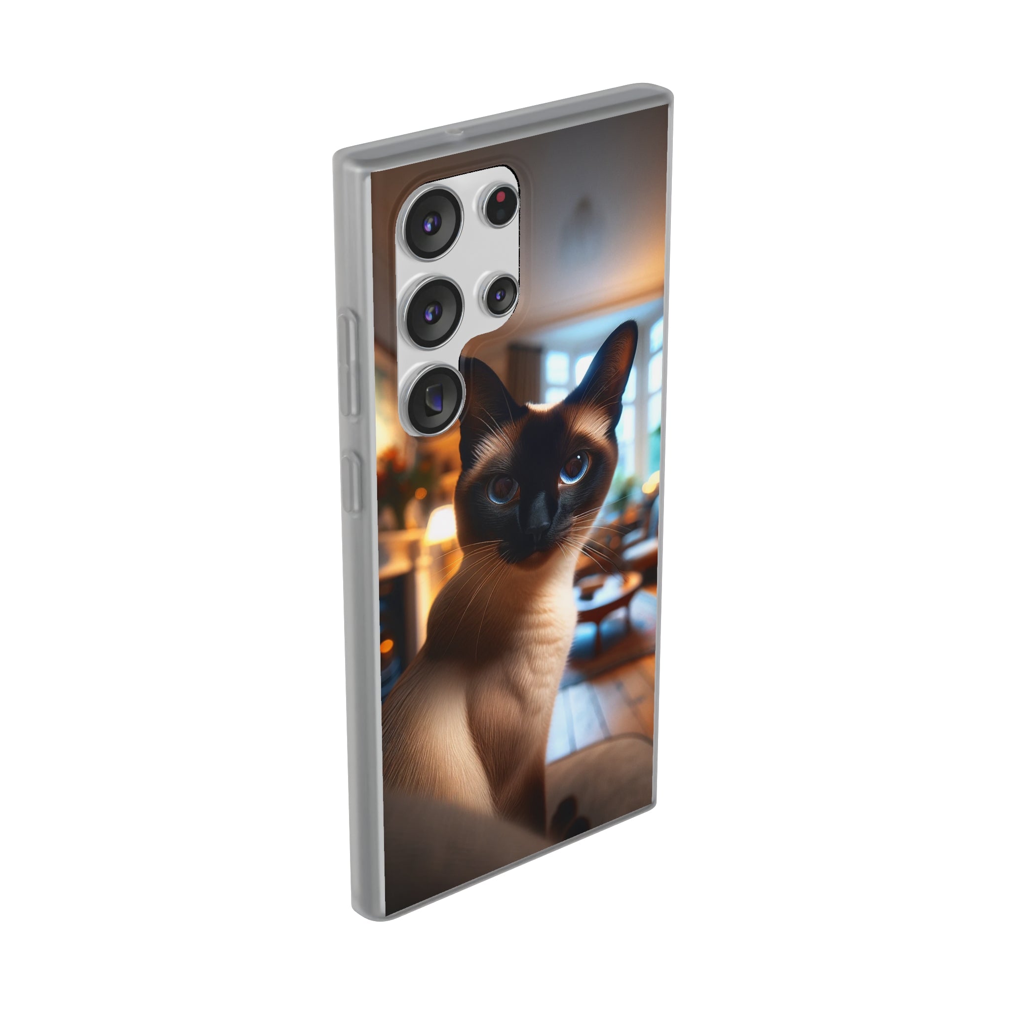 Curious Siamese cat - Flexi Case (Samsung only)