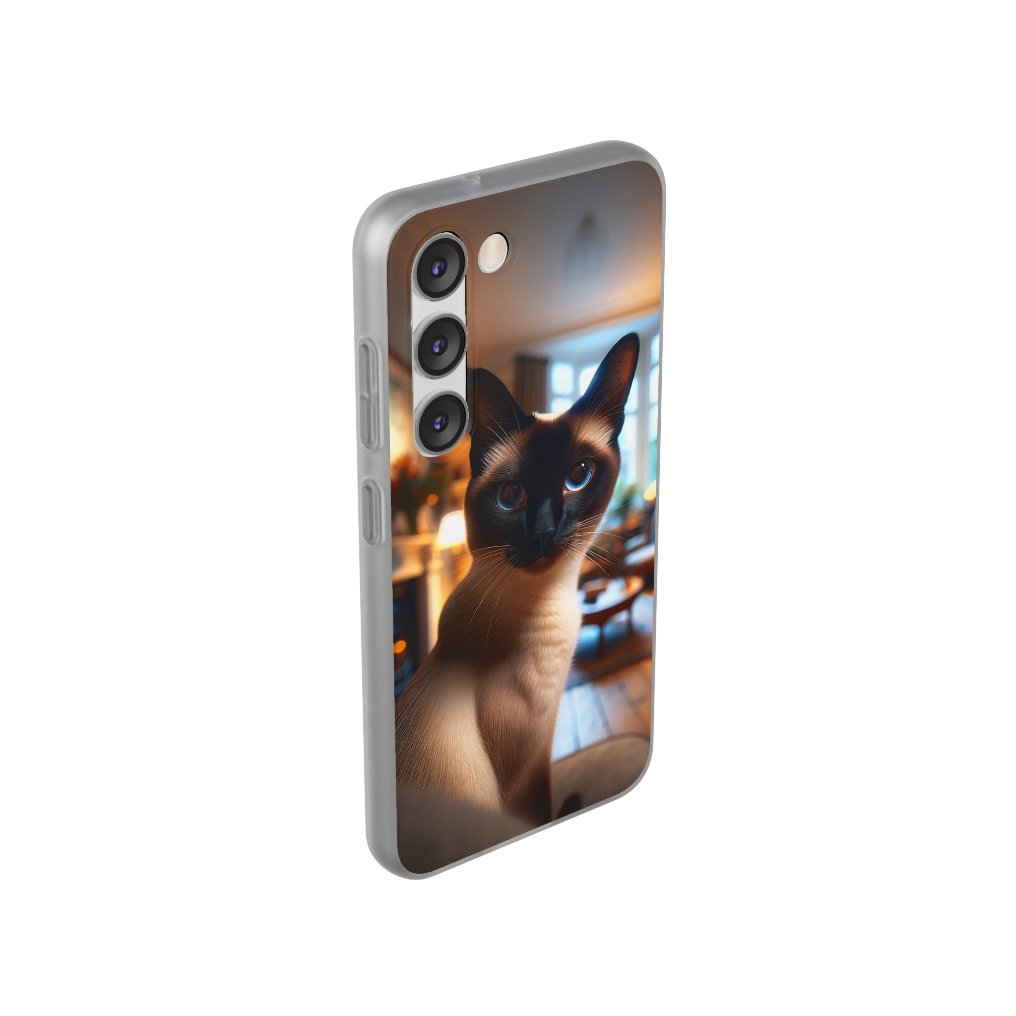 Curious Siamese cat - Flexi Case (Samsung only)