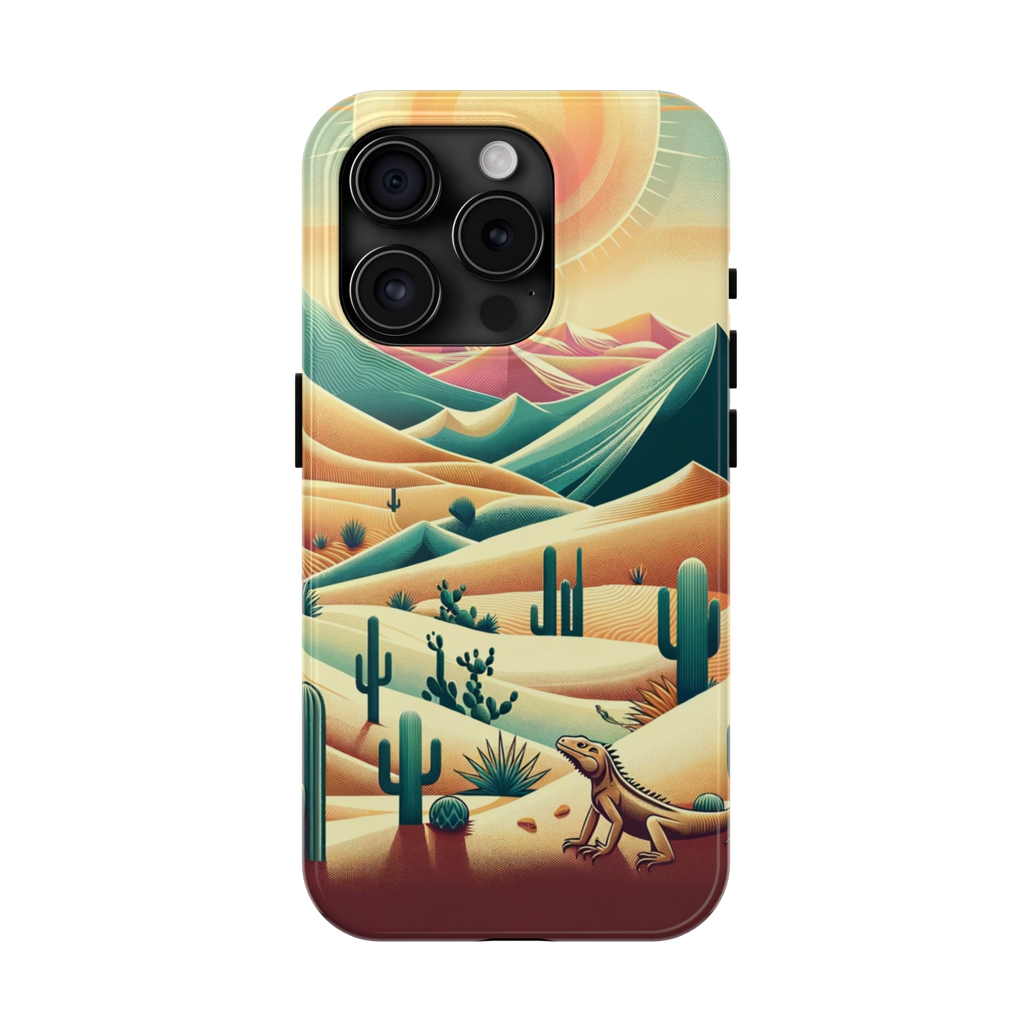 Iguana in the desert - Tough Phone Case