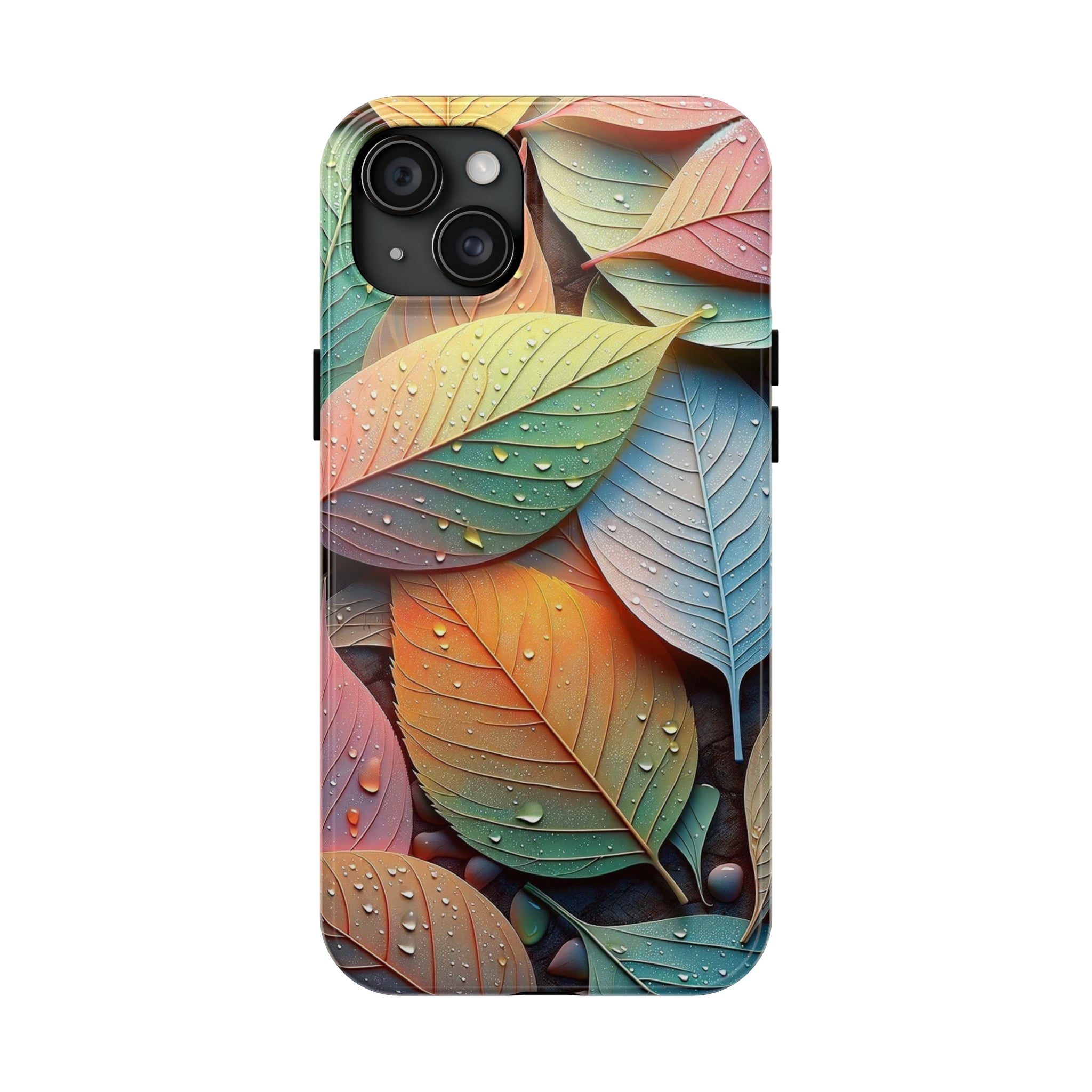 Pastel coloured leaves - Tough Phone Case