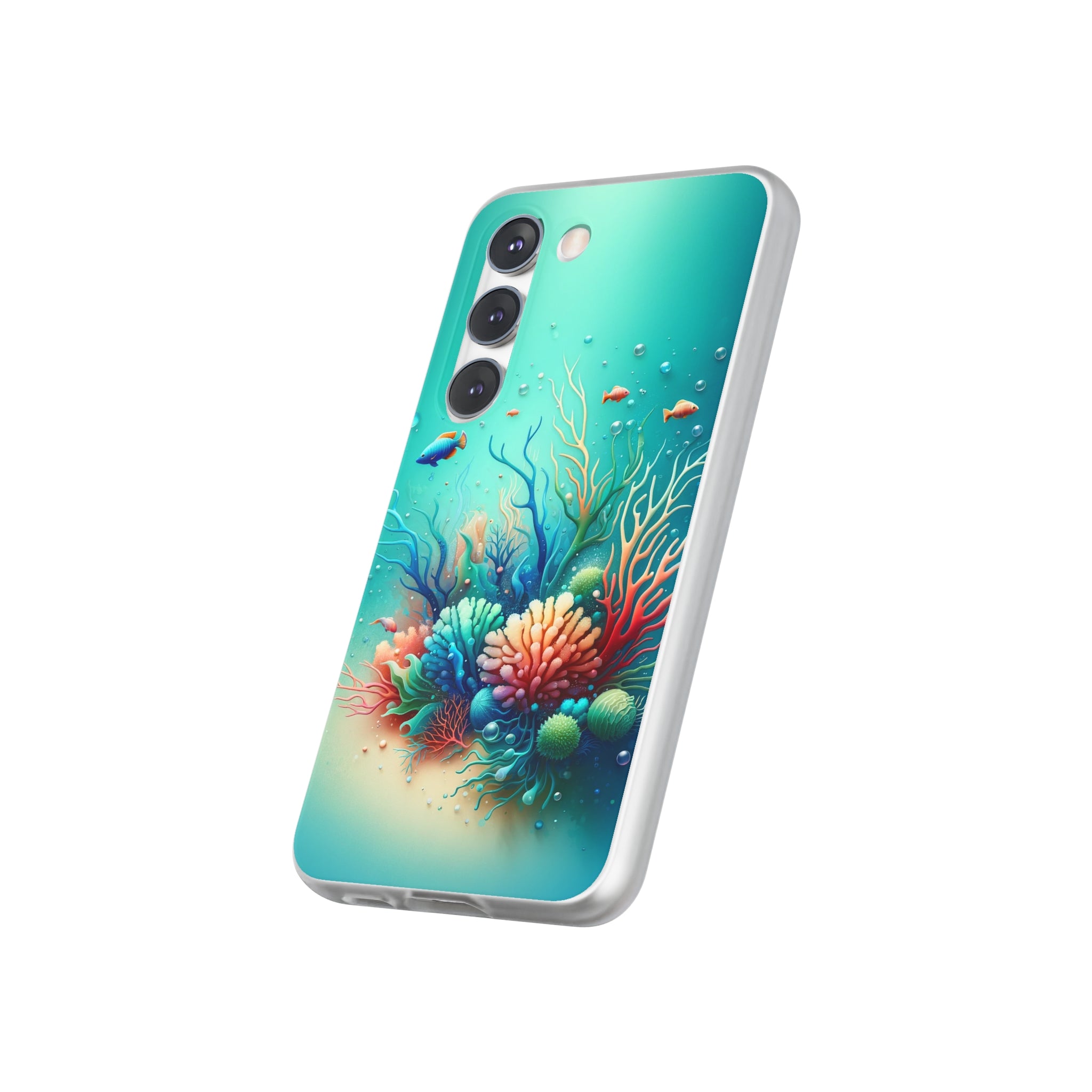 Fish around coral reef - Flexi Case (Samsung only)