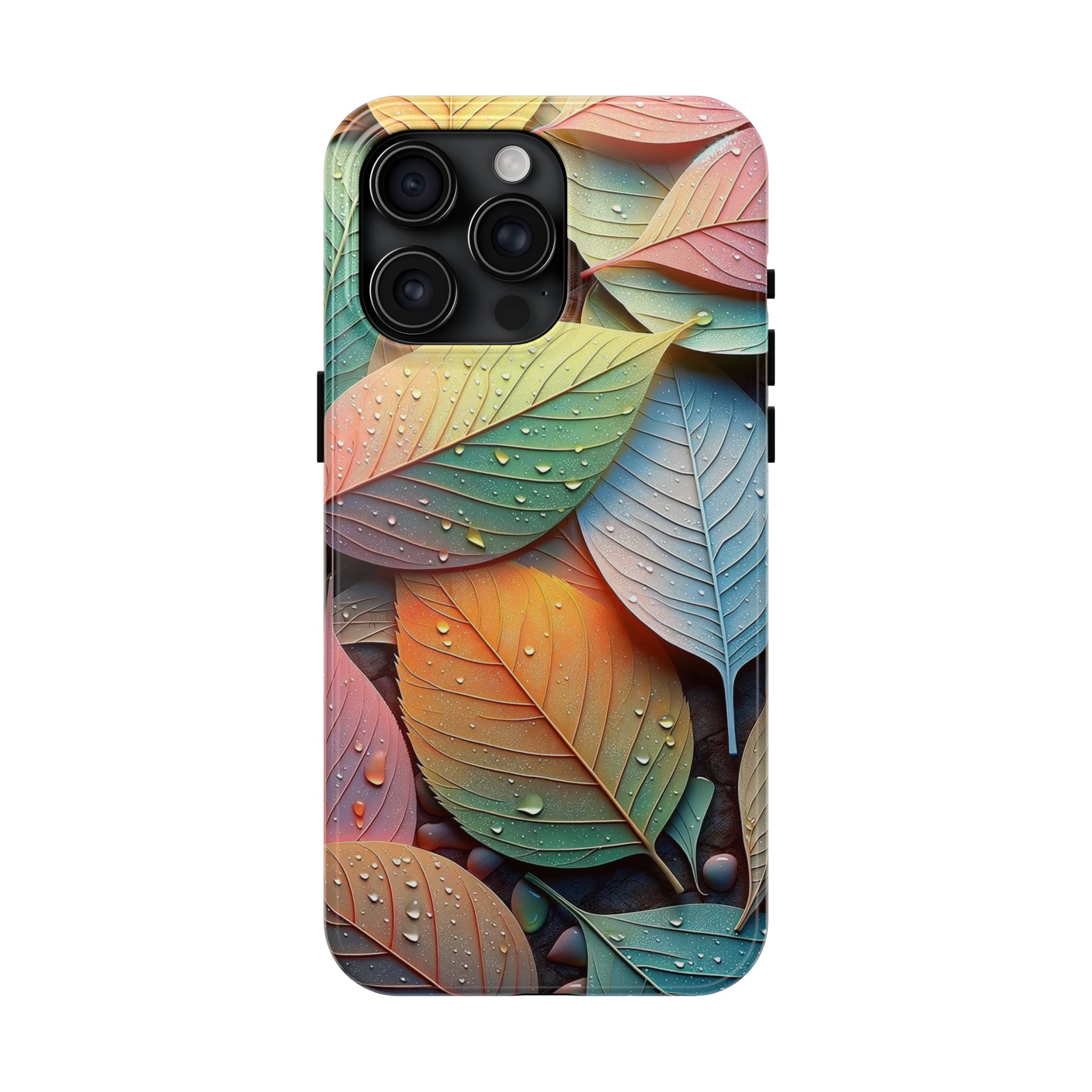 Pastel coloured leaves - Tough Phone Case