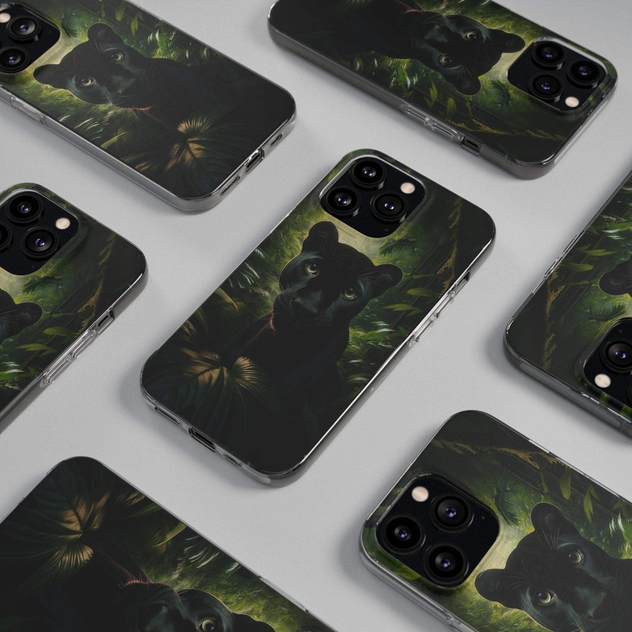 Curious Panther - Soft Phone Case