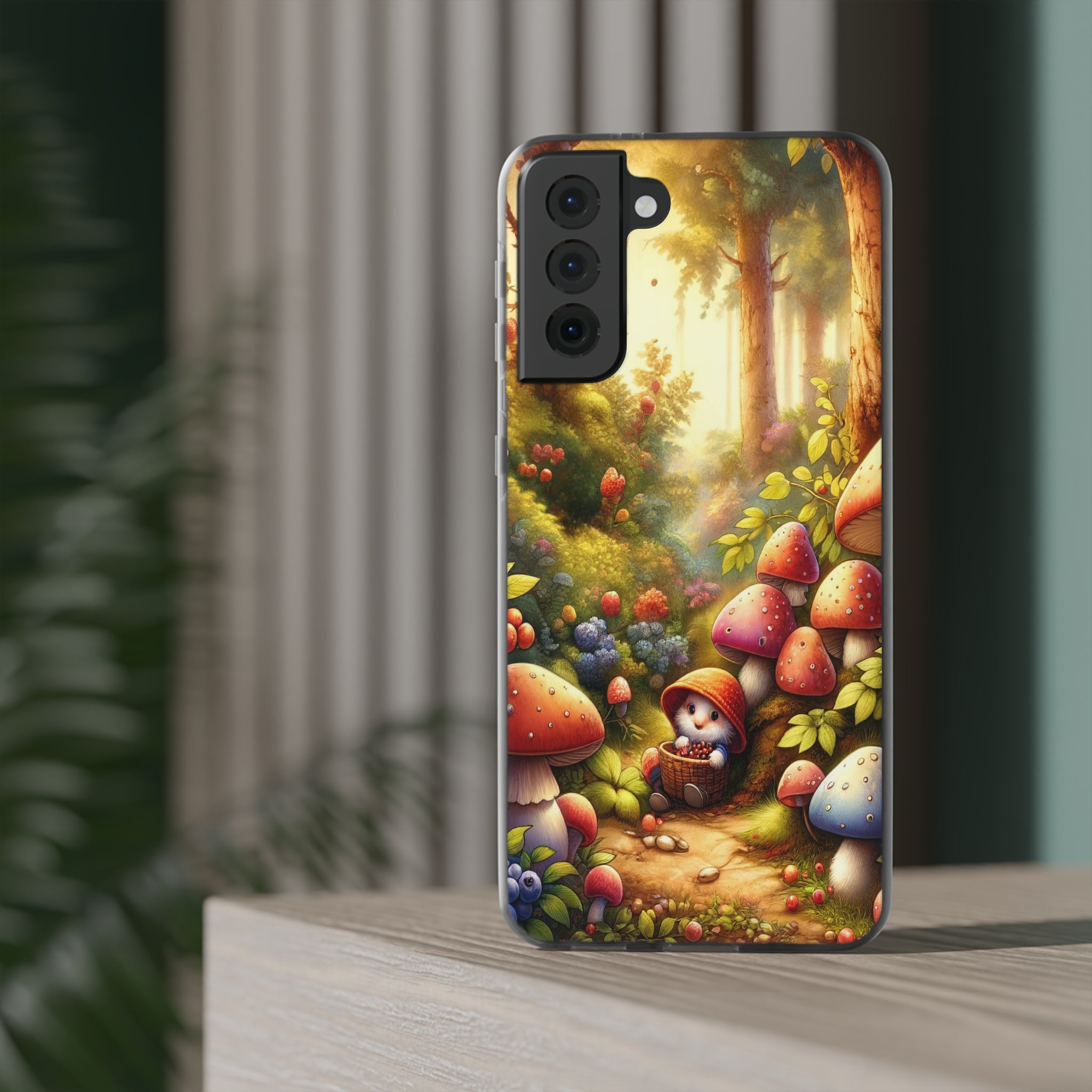 Gnome and mushrooms - Flexi Case (Samsung only)