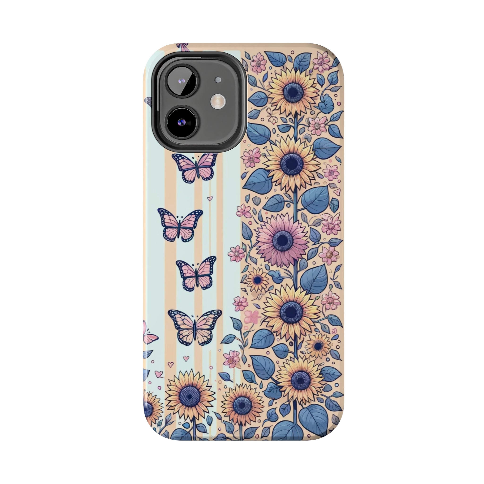 Butterflies and Sunflowers - Tough Phone Case