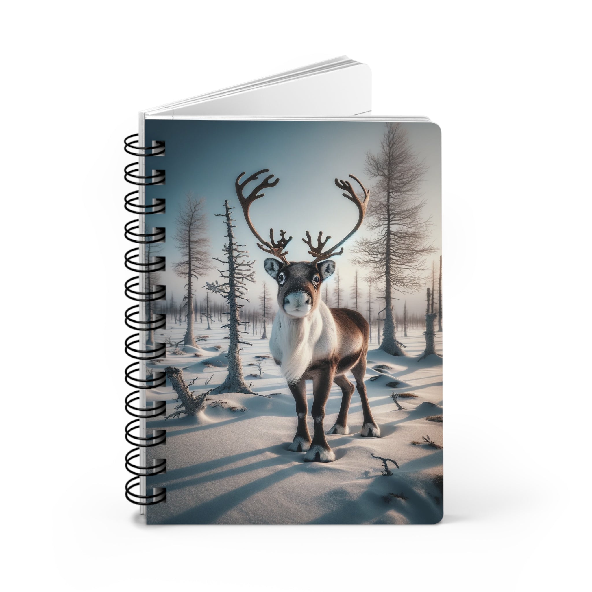 A curious reindeer - Spiral Notebook