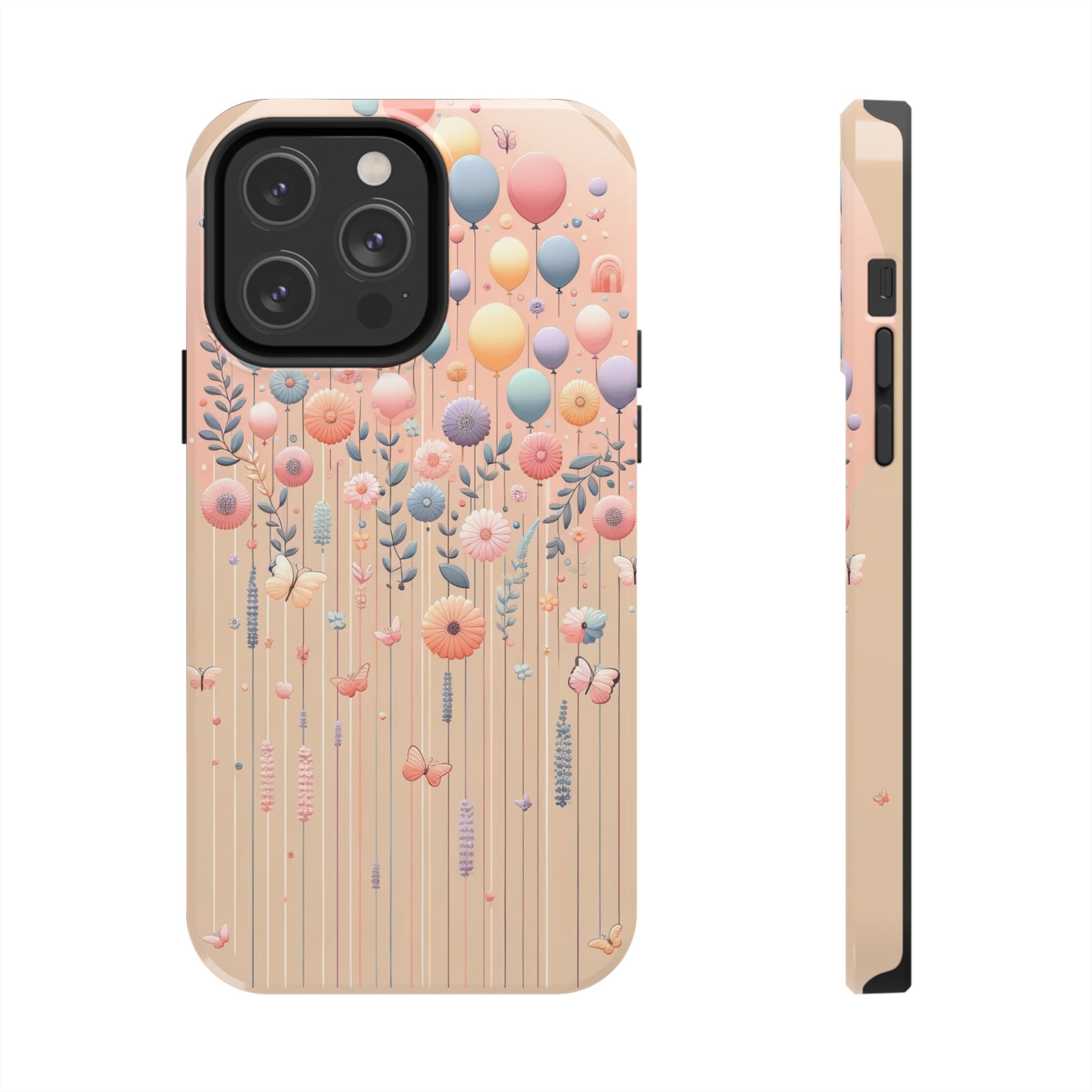 Balloons and flowers - Tough Phone Case