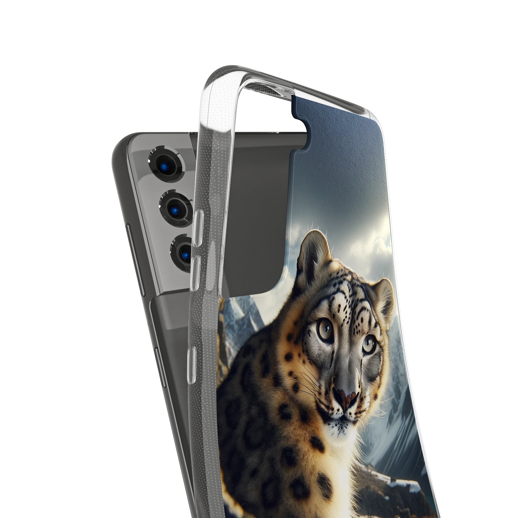 Snow Leopard - Soft Phone Case