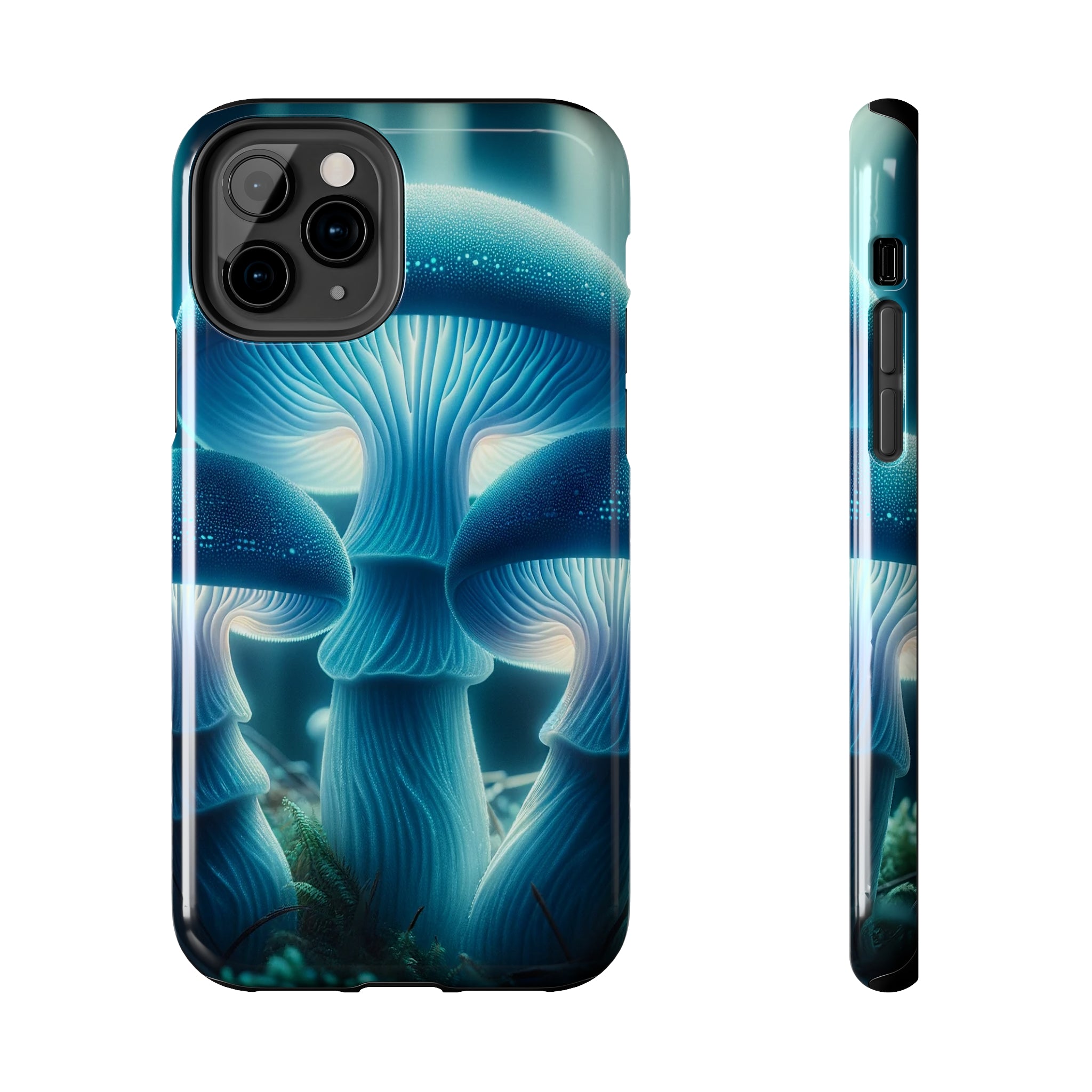 Blue Mushrooms - Tough Phone Case