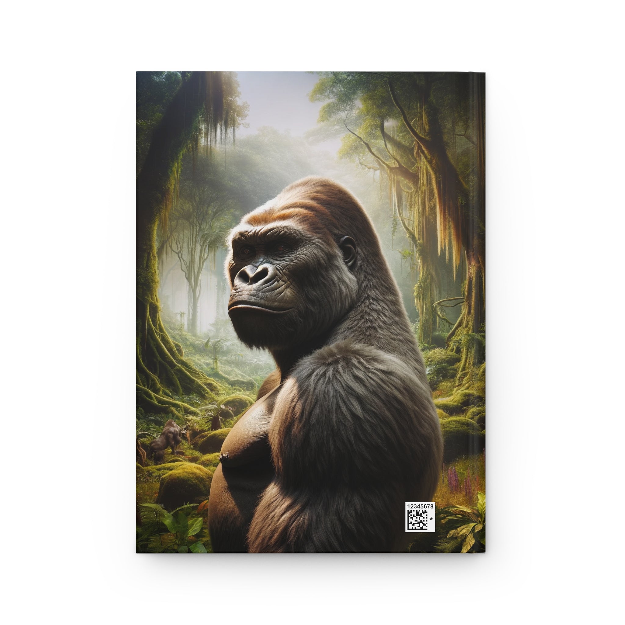 A curious gorilla - Hardcover Notebook