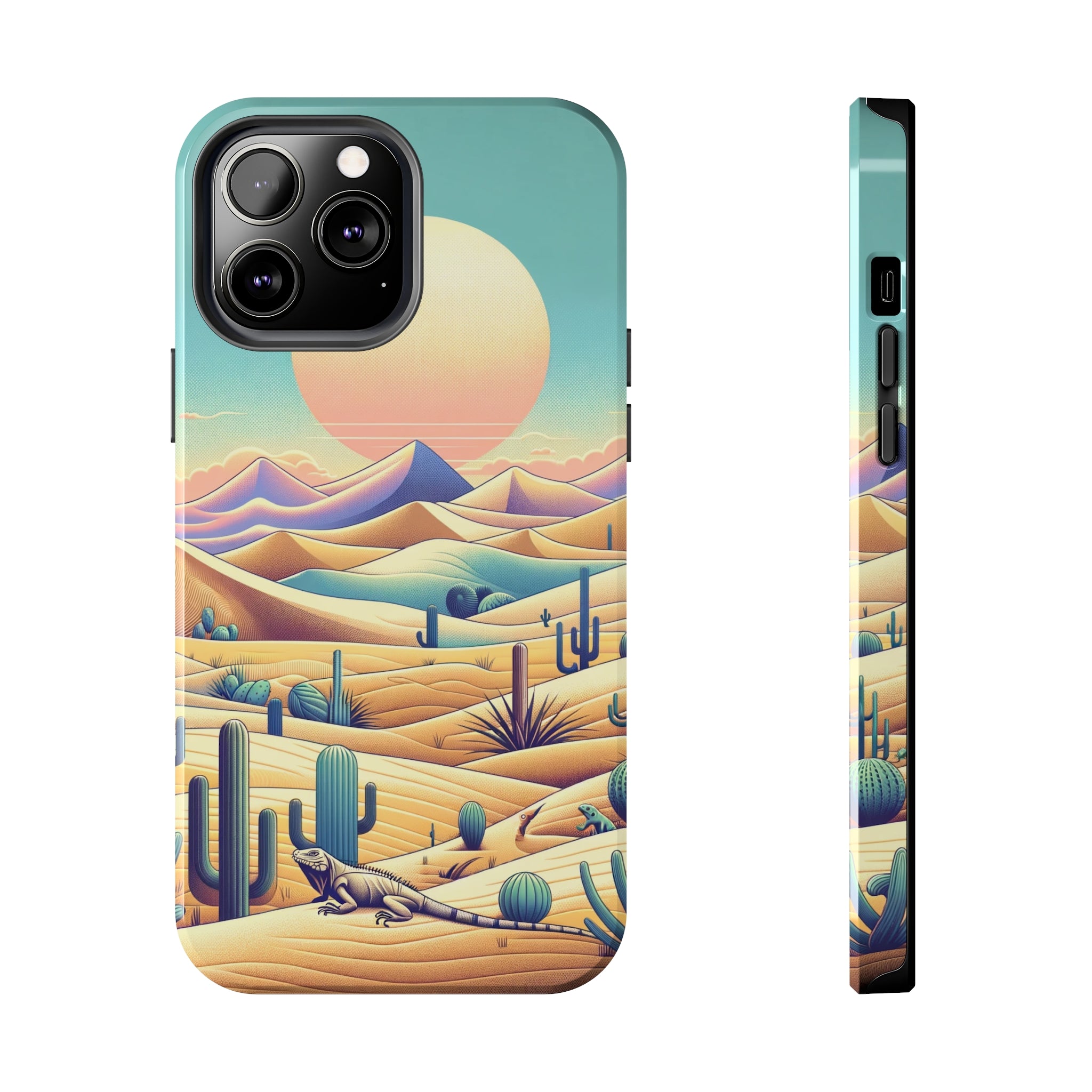 Iguana in the desert 2 - Tough Phone Case