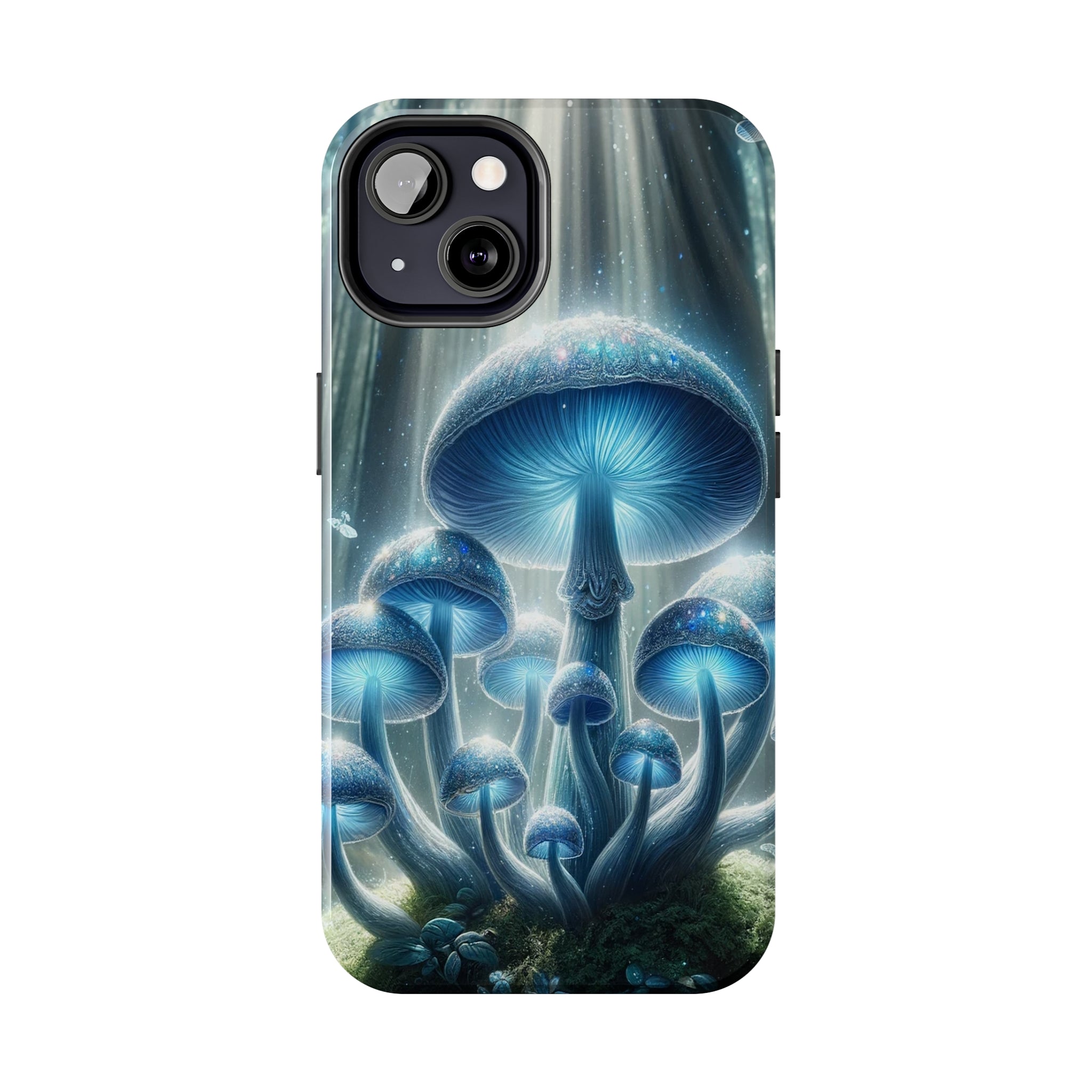 Light blue mushrooms - Tough Phone Case