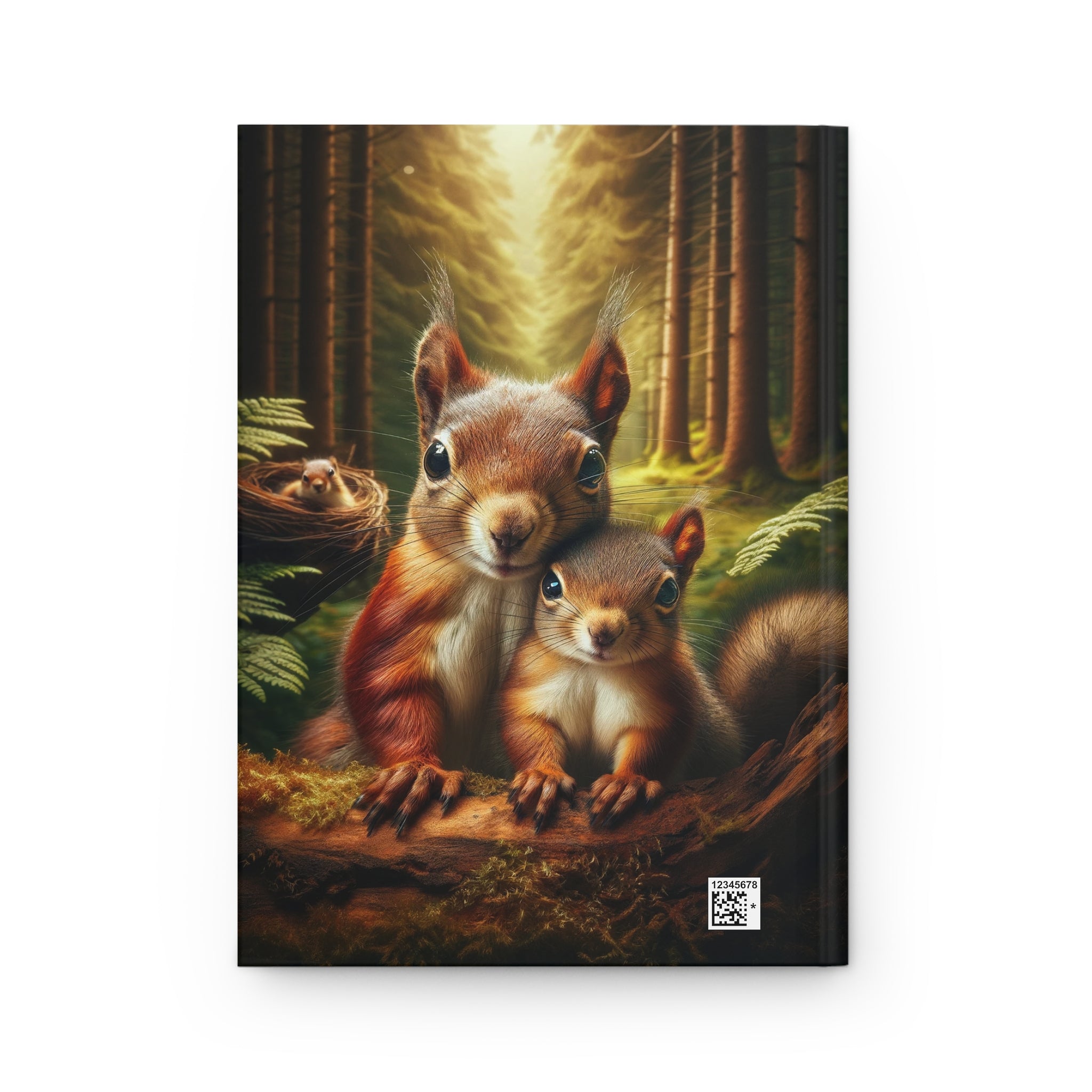 Squirrel family - Hardcover Notebook