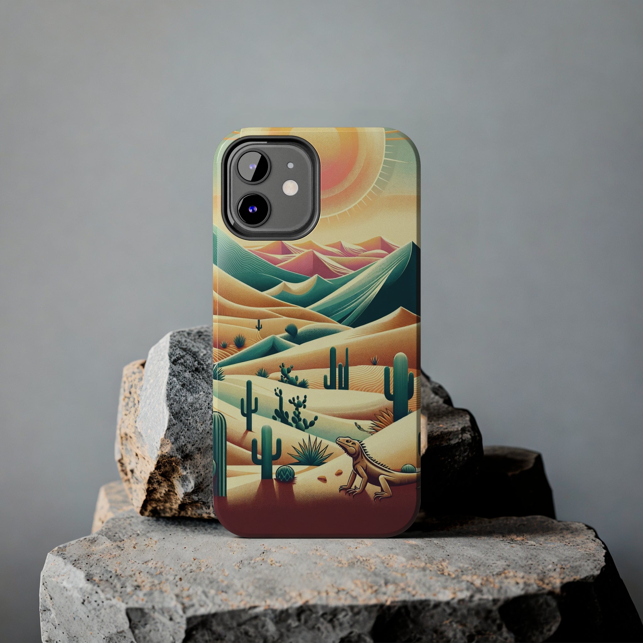 Iguana in the desert - Tough Phone Case