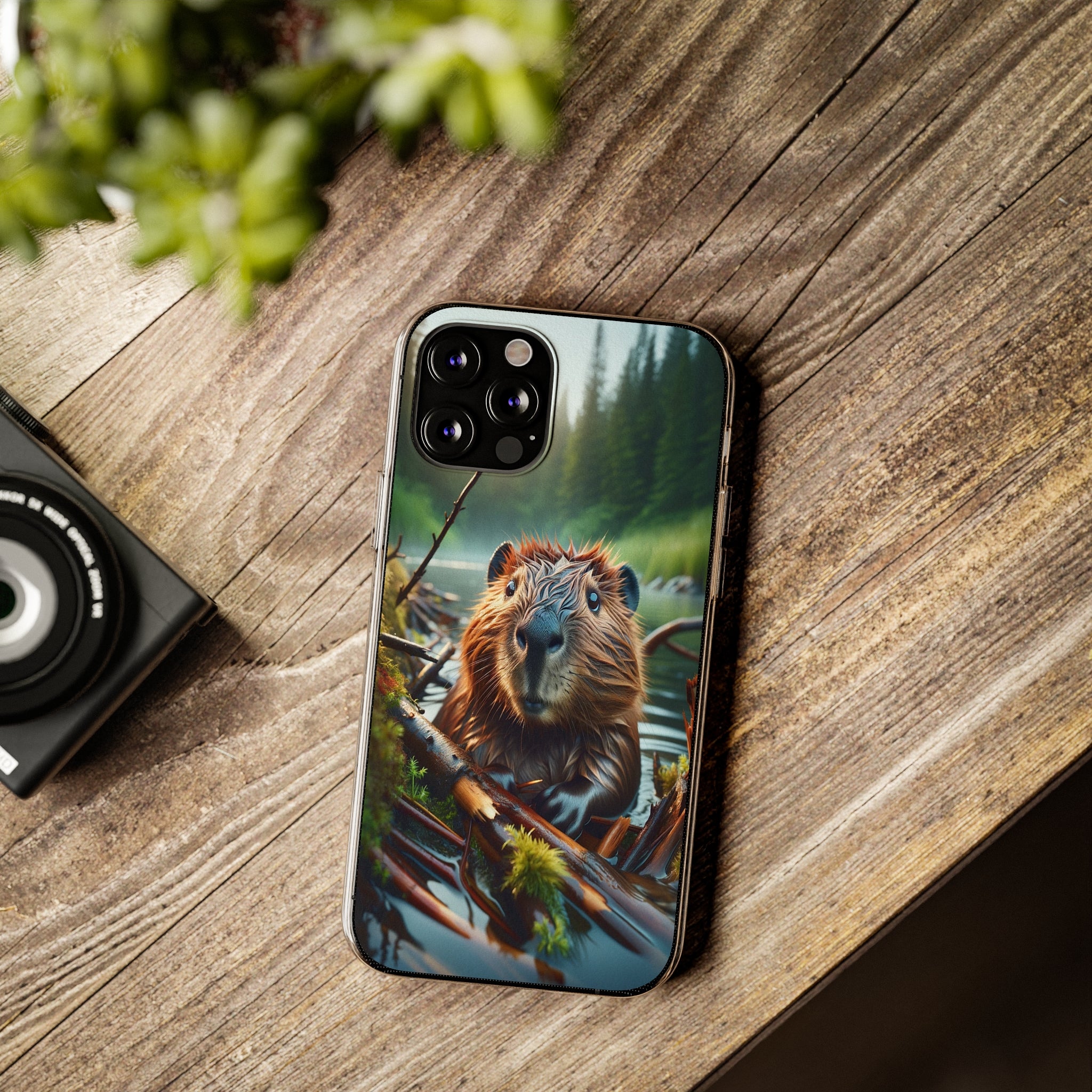 Curious Beaver - Soft Phone Case