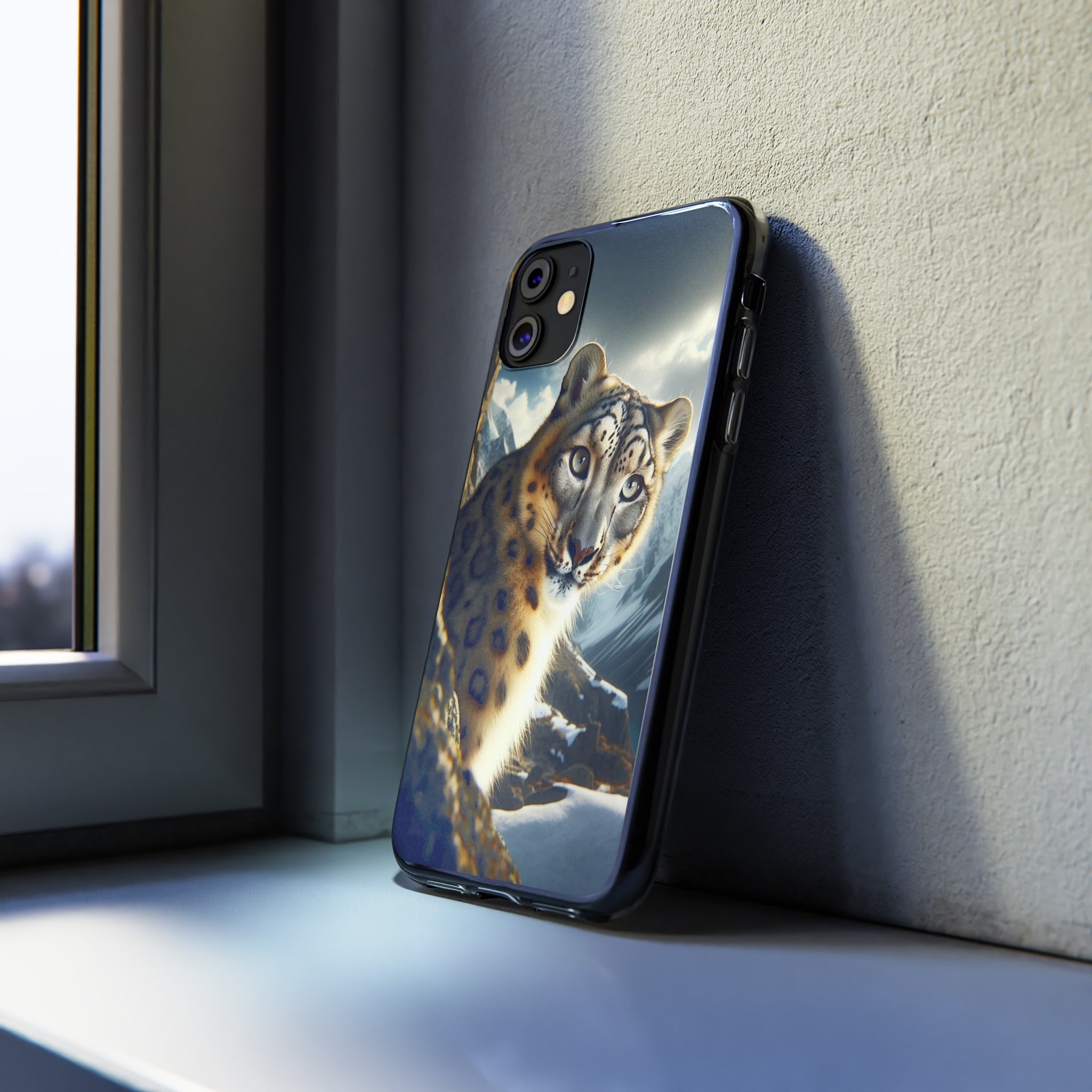 Snow Leopard - Soft Phone Case