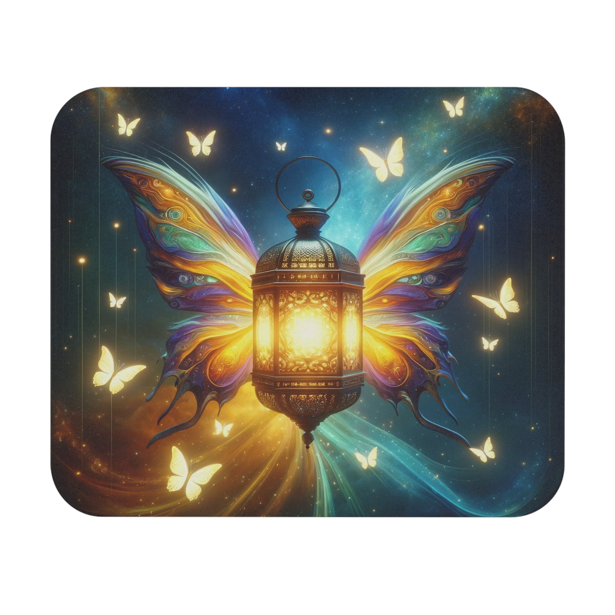 Lamp and butterflies - Mouse Pad (Rectangle)