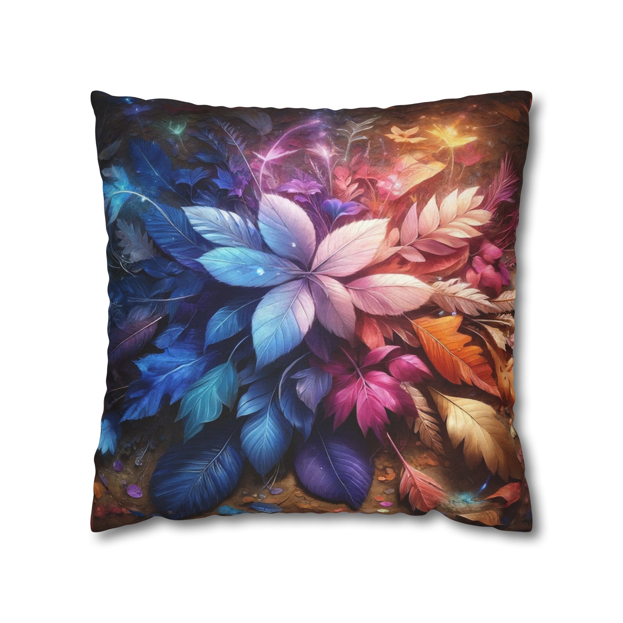 Magical Leaves 2 - Polyester Square Pillowcase