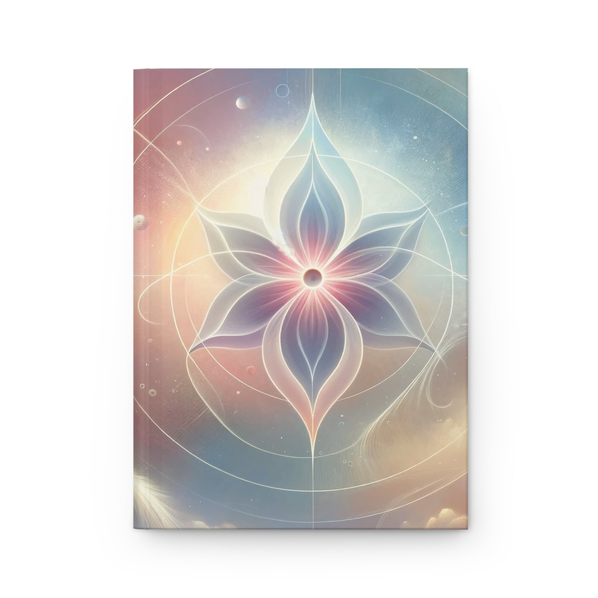 Pastel coloured star - Hardcover Notebook