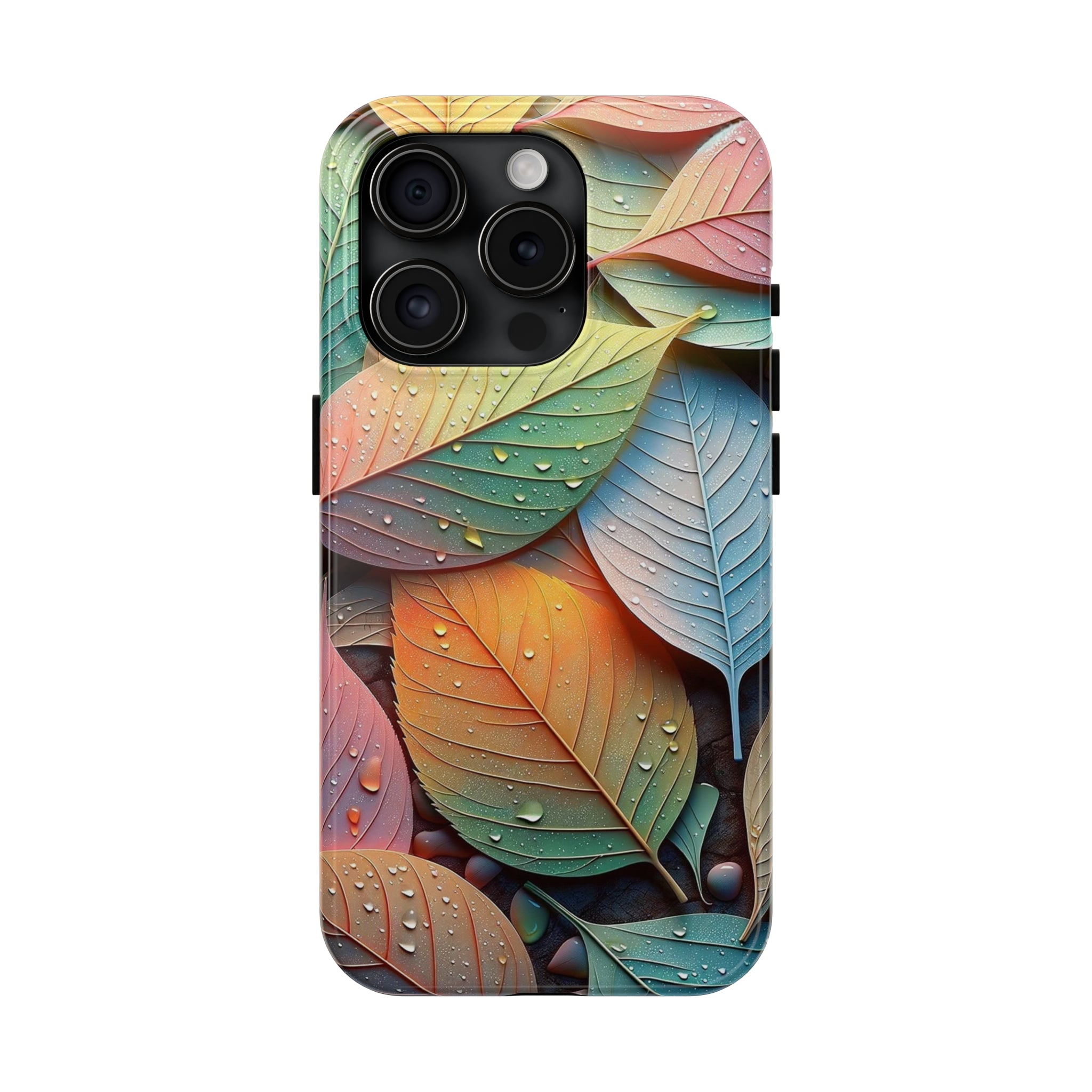 Pastel coloured leaves - Tough Phone Case