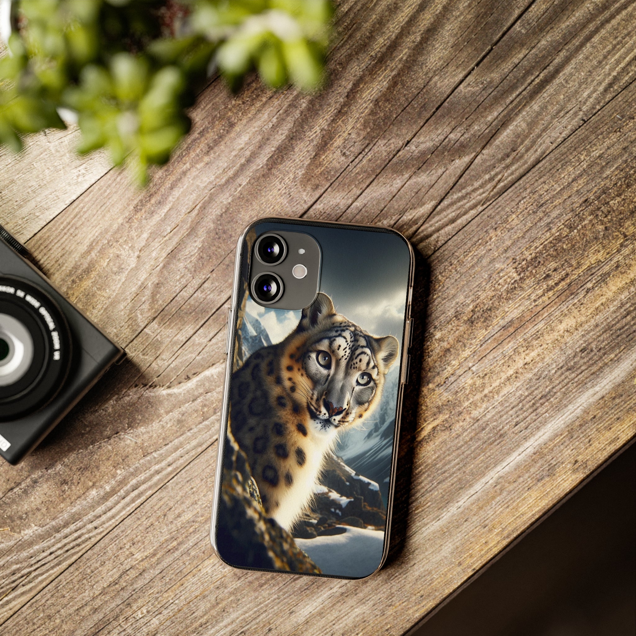 Snow Leopard - Soft Phone Case