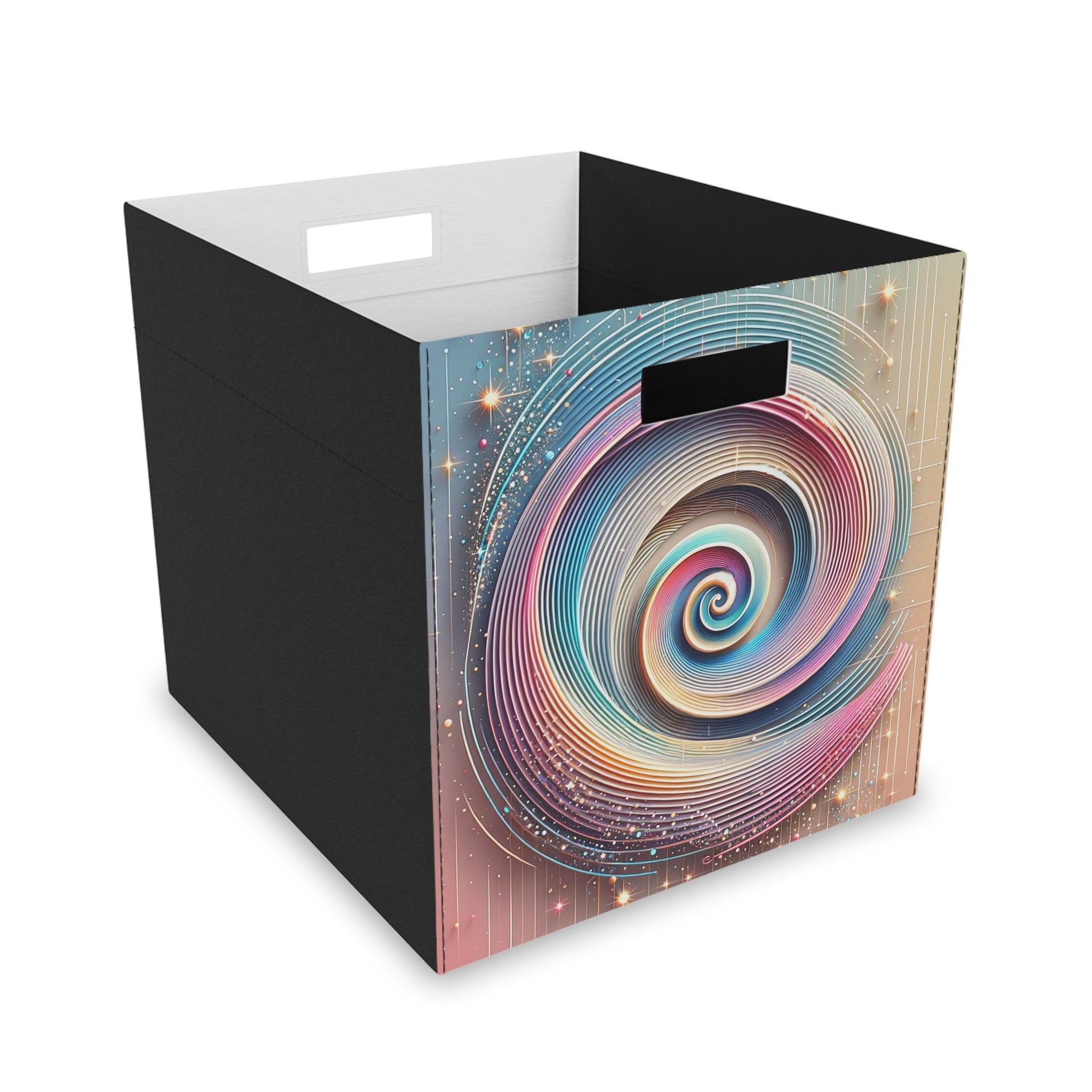 Blue-pink, shiny Spiral - Storage Box