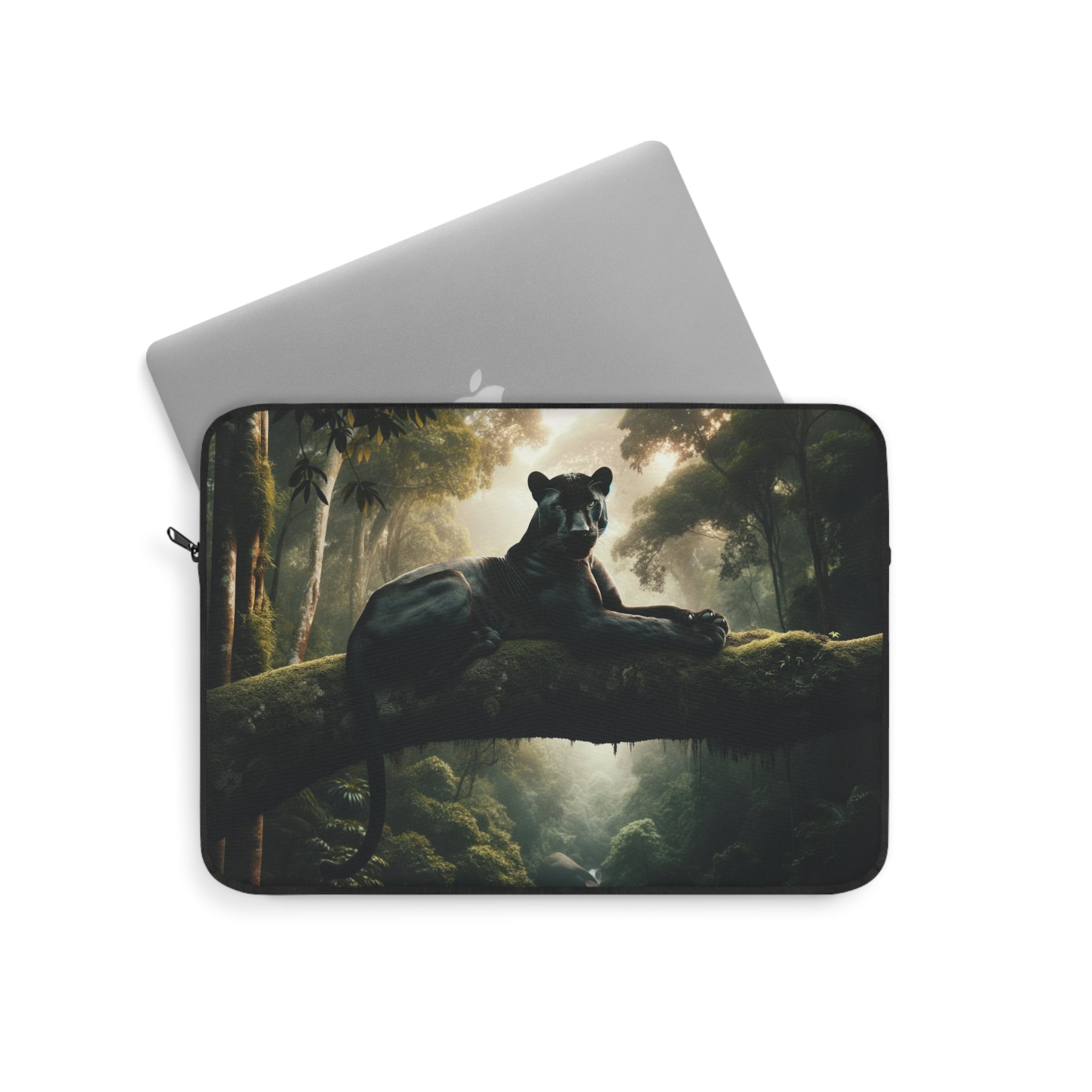 A panther resting on a tree branch - Laptop Sleeve