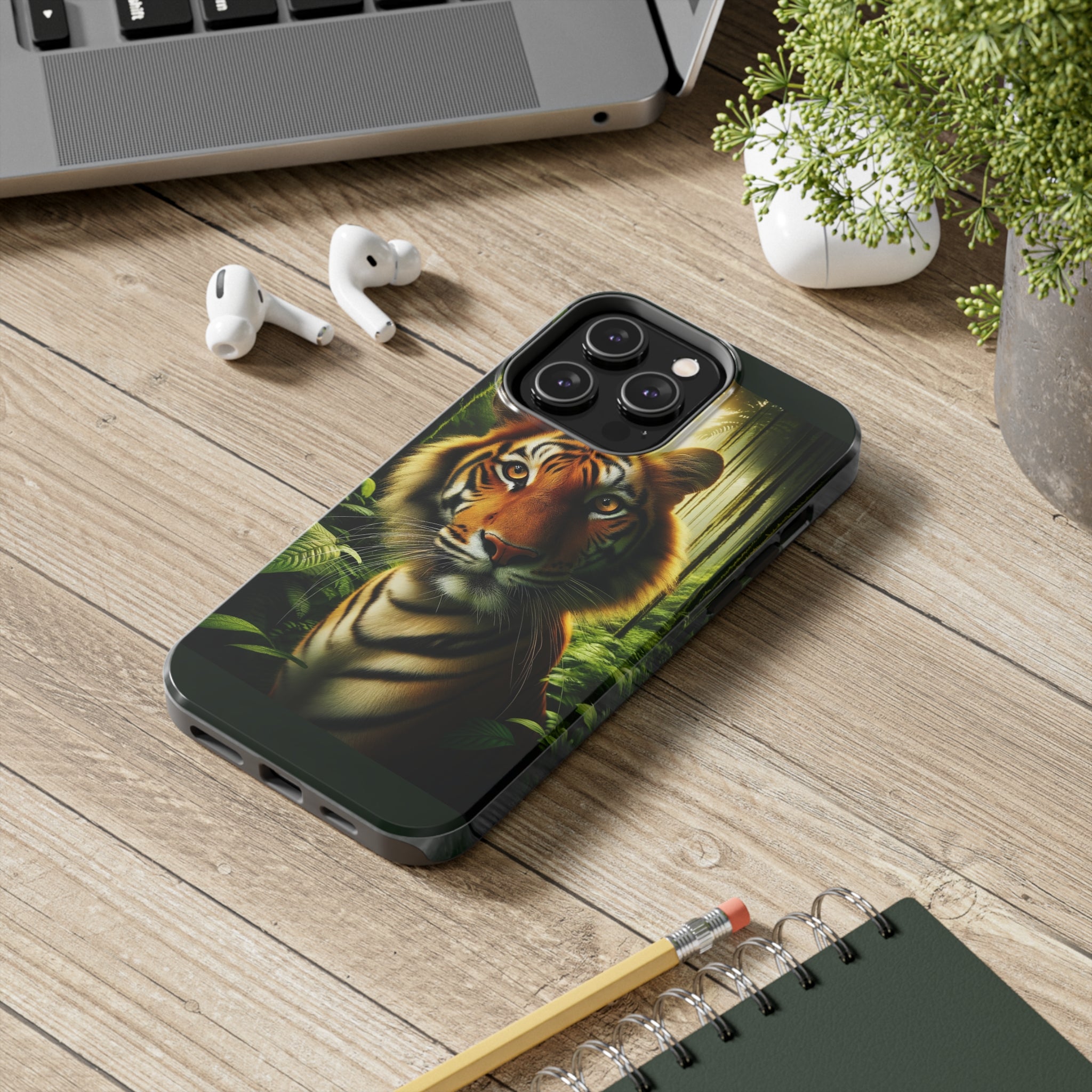 Curious Tiger - Tough Phone Case