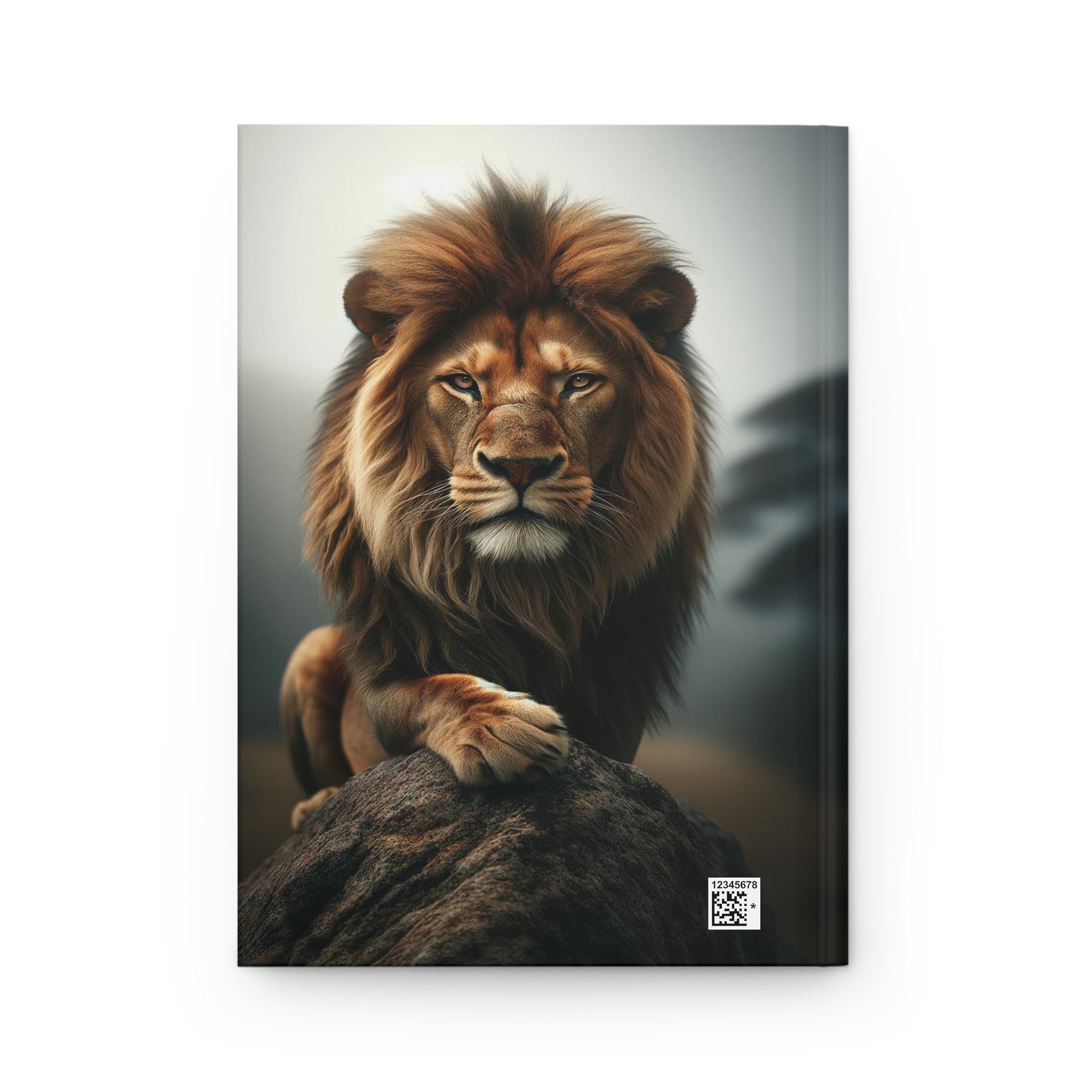 Angry lion - Hardcover Notebook