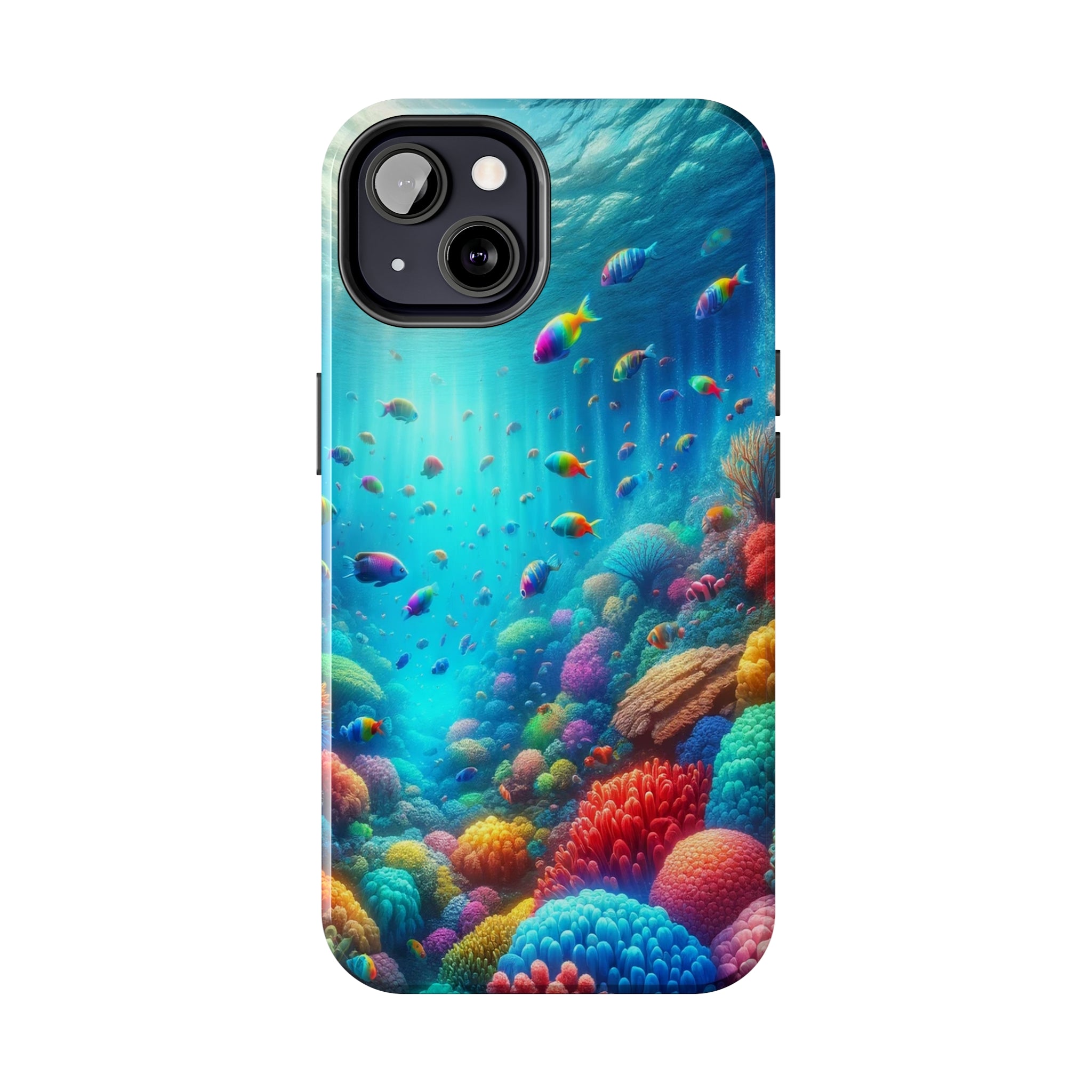 Coloured fish and coral reef - Tough Phone Case