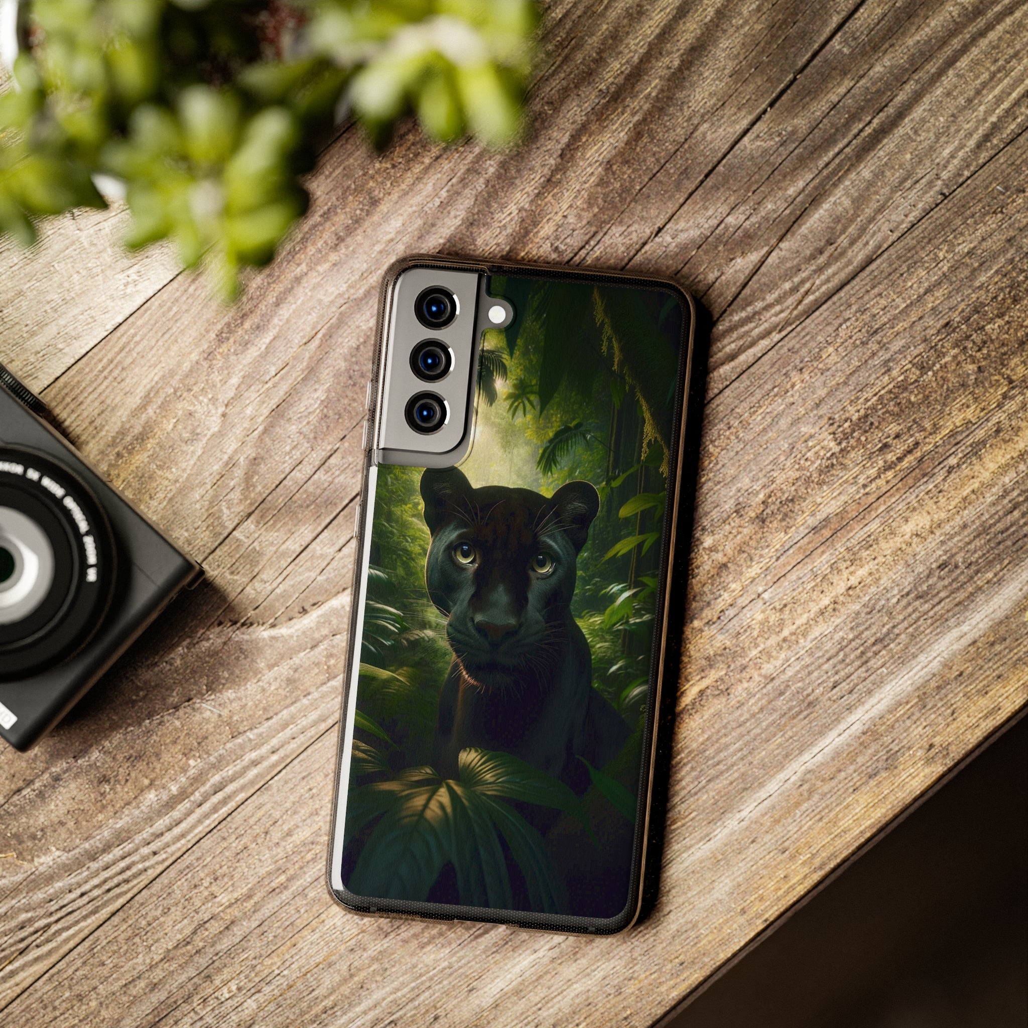 Curious Panther - Soft Phone Case