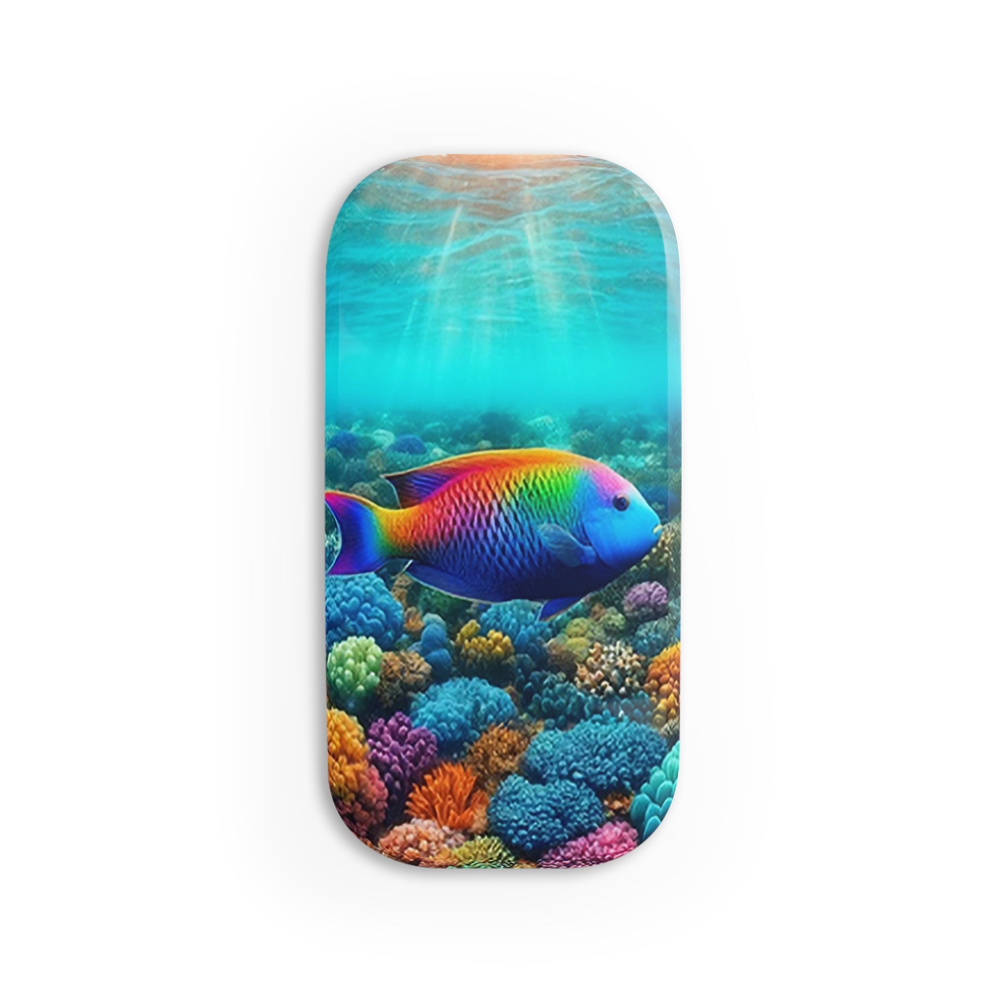 Multicoloured fish - Phone Click-On Grip