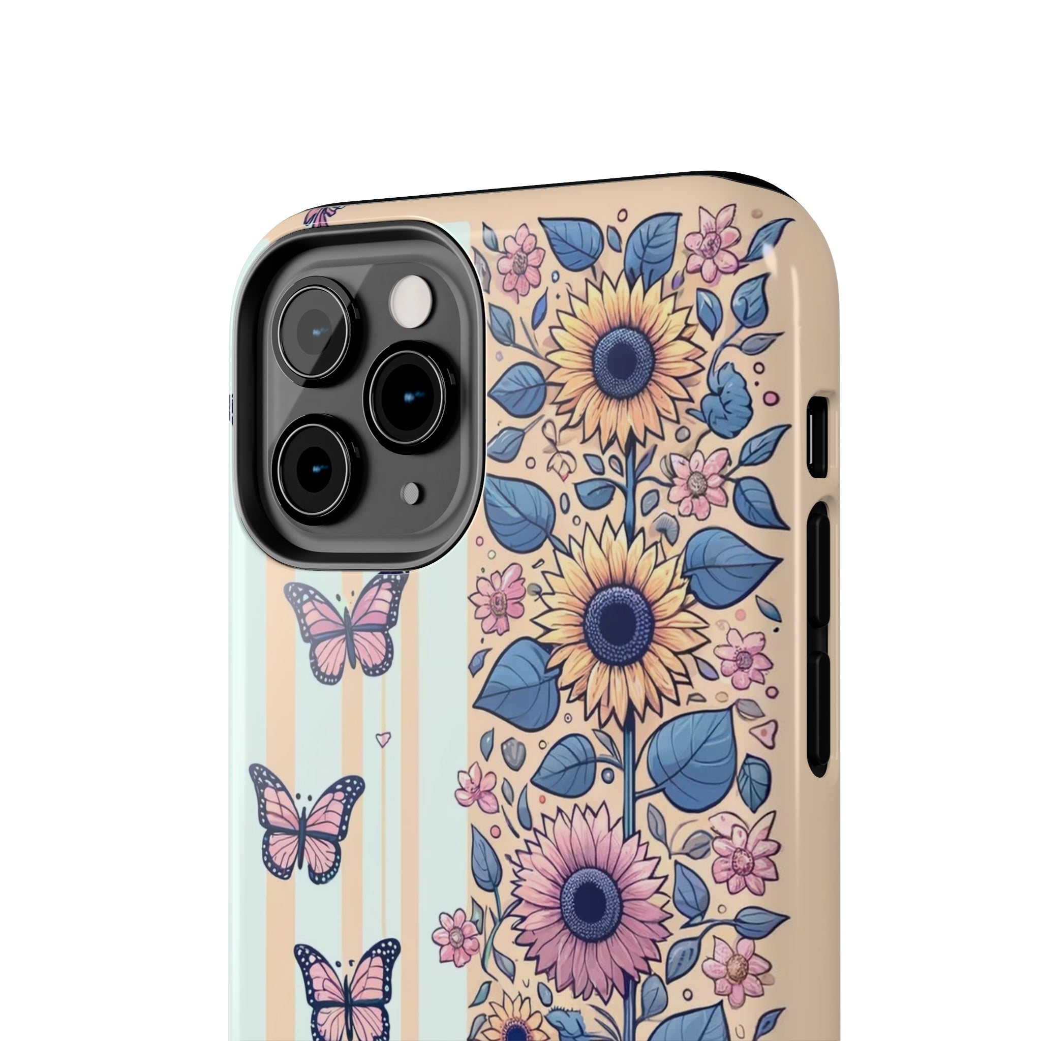 Butterflies and Sunflowers - Tough Phone Case