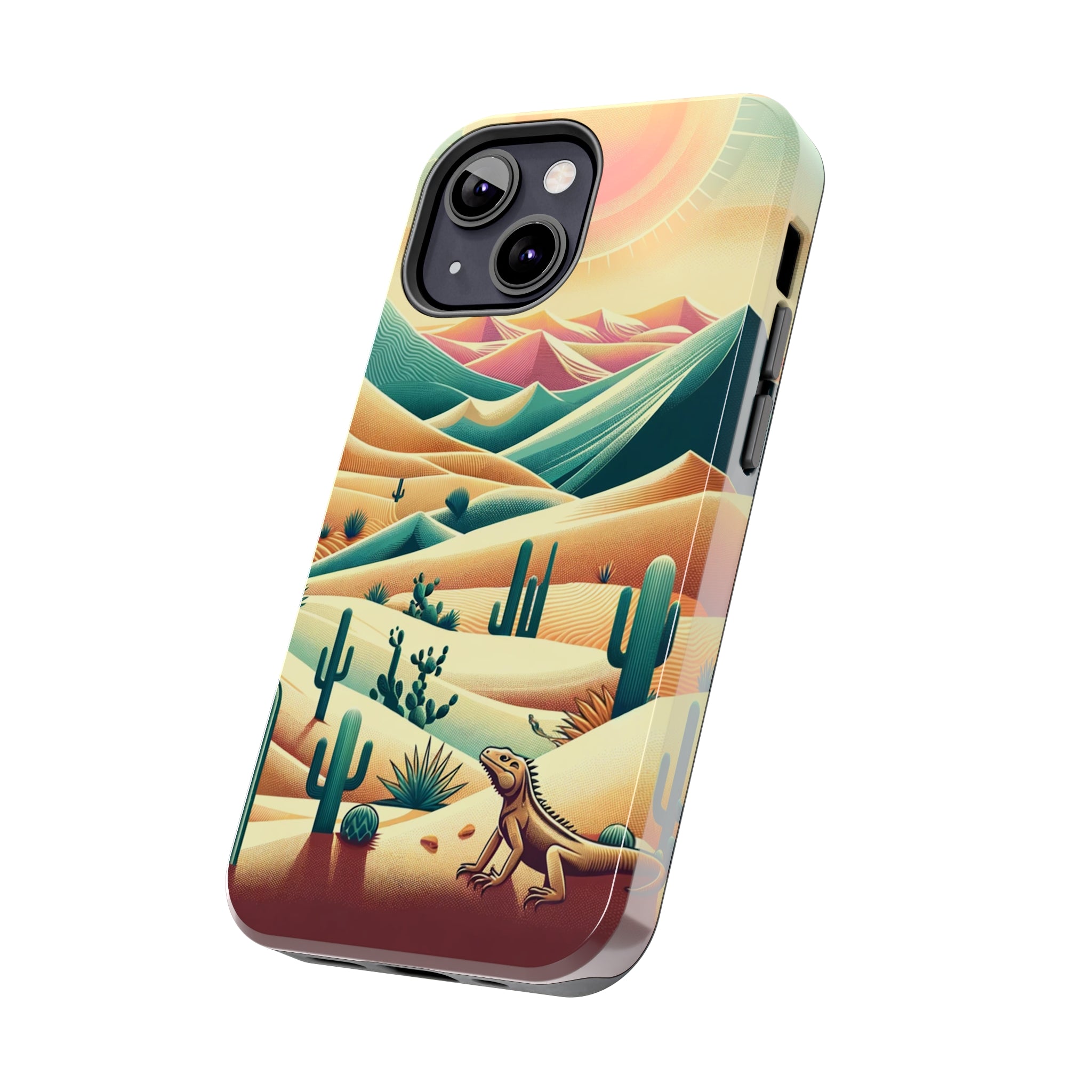 Iguana in the desert - Tough Phone Case