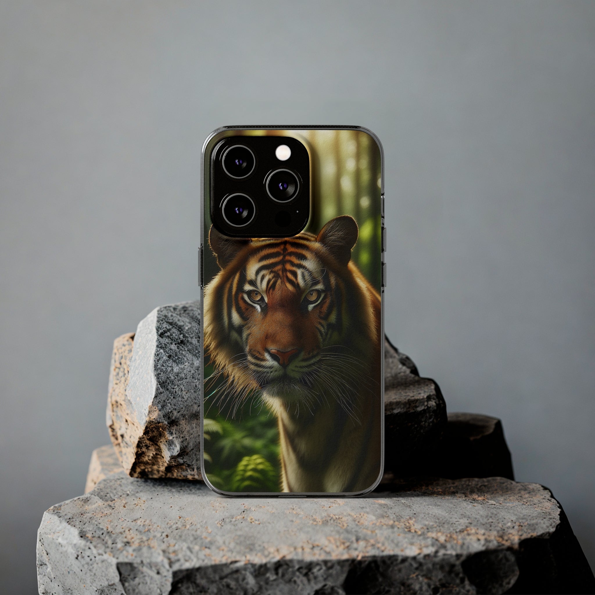 Curious Tiger - Soft Phone Case