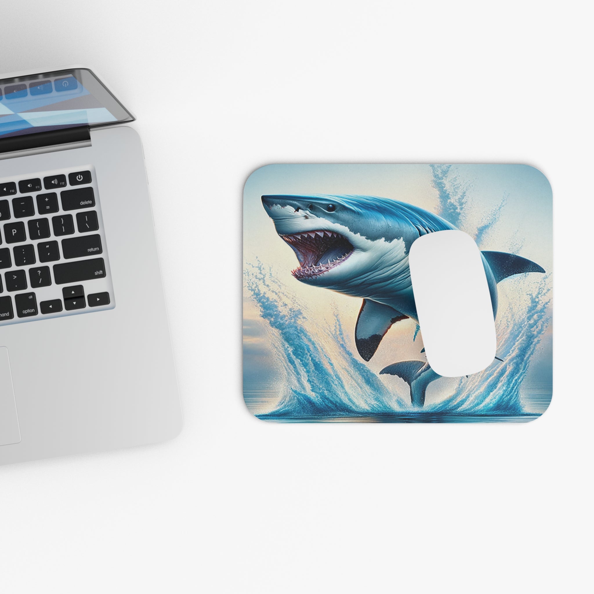 Shark jumping out of the water - Mouse Pad (Rectangle)