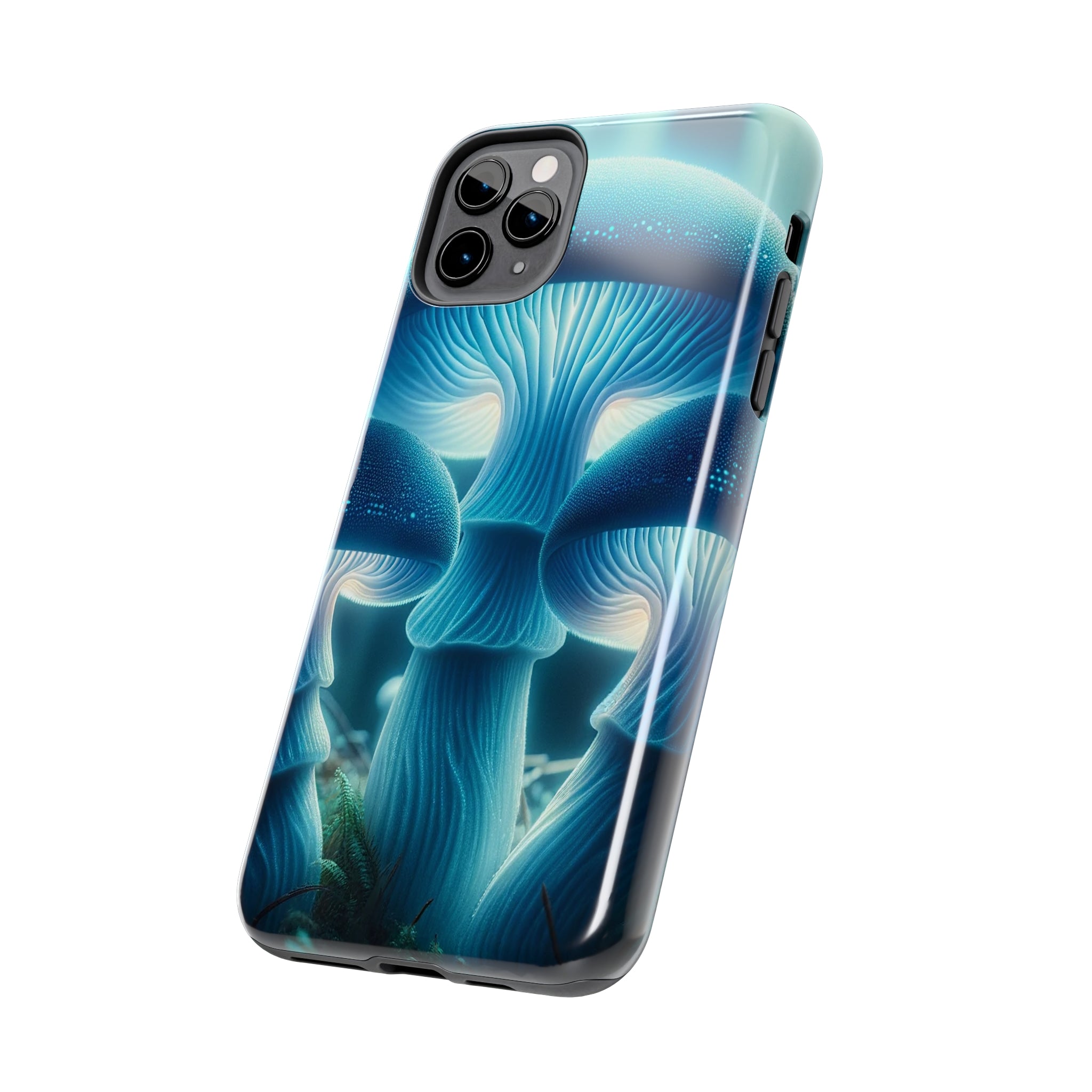 Blue Mushrooms - Tough Phone Case