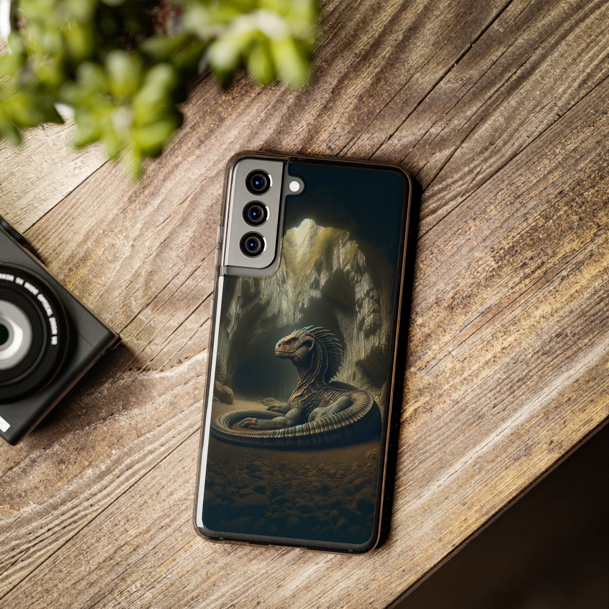 Basilisk in a cave - Soft Phone Case