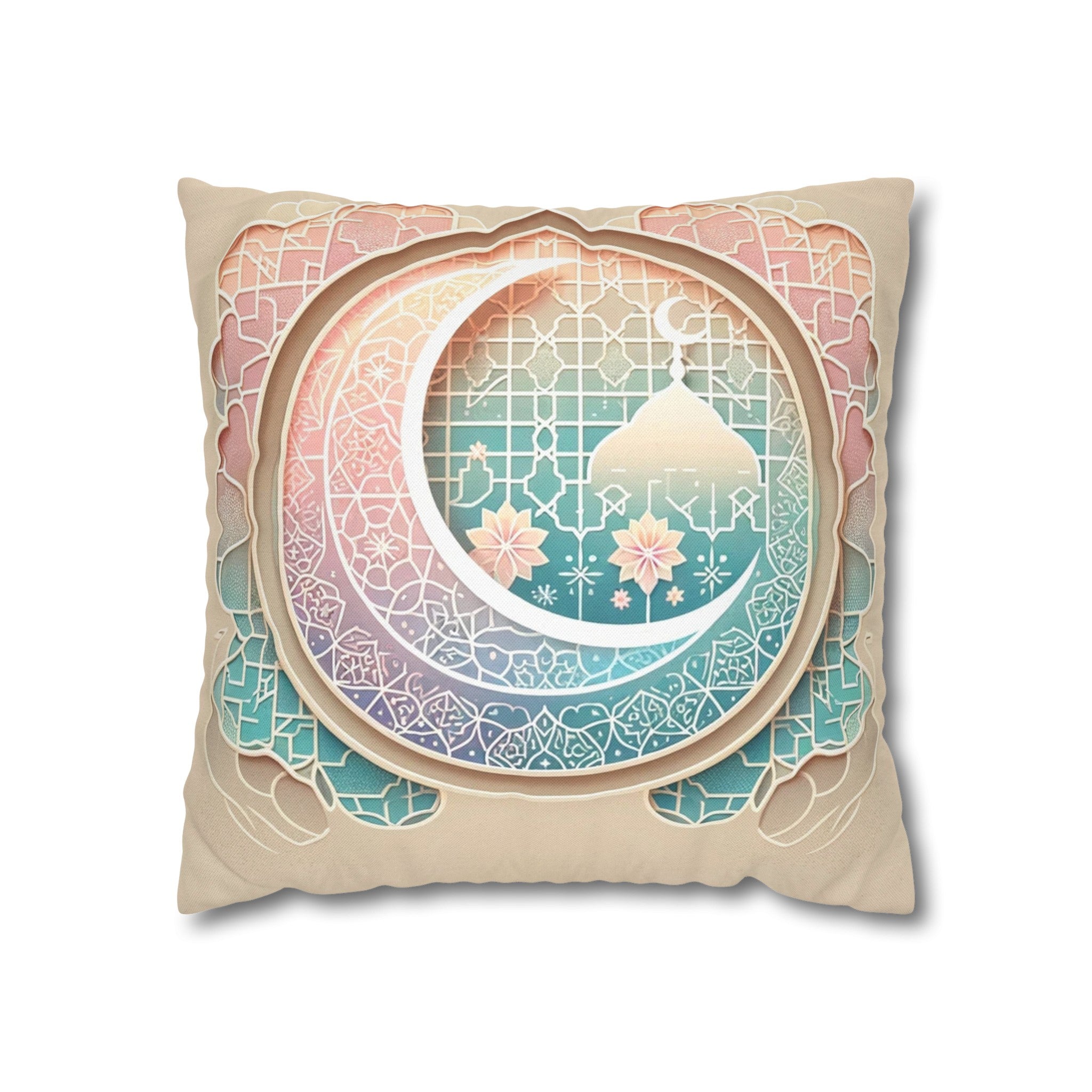 Islamic Art 3 - Polyester Square Pillowcase