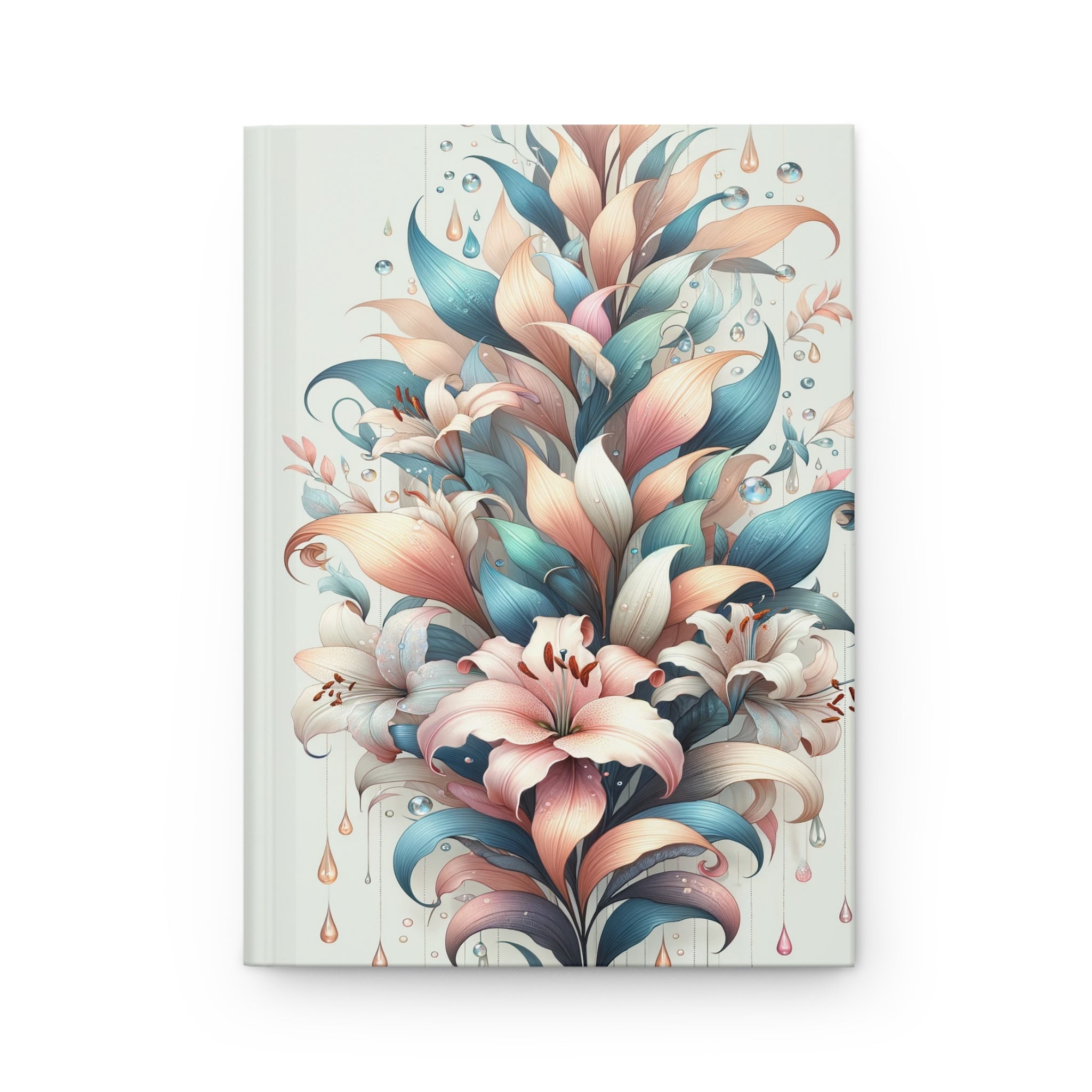 Lilies Pastel 1 - Hardcover Notebook