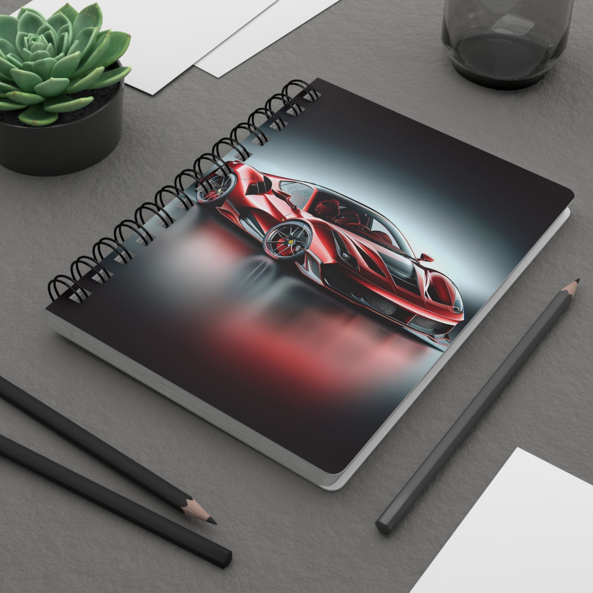 Red car - Spiral Notebook