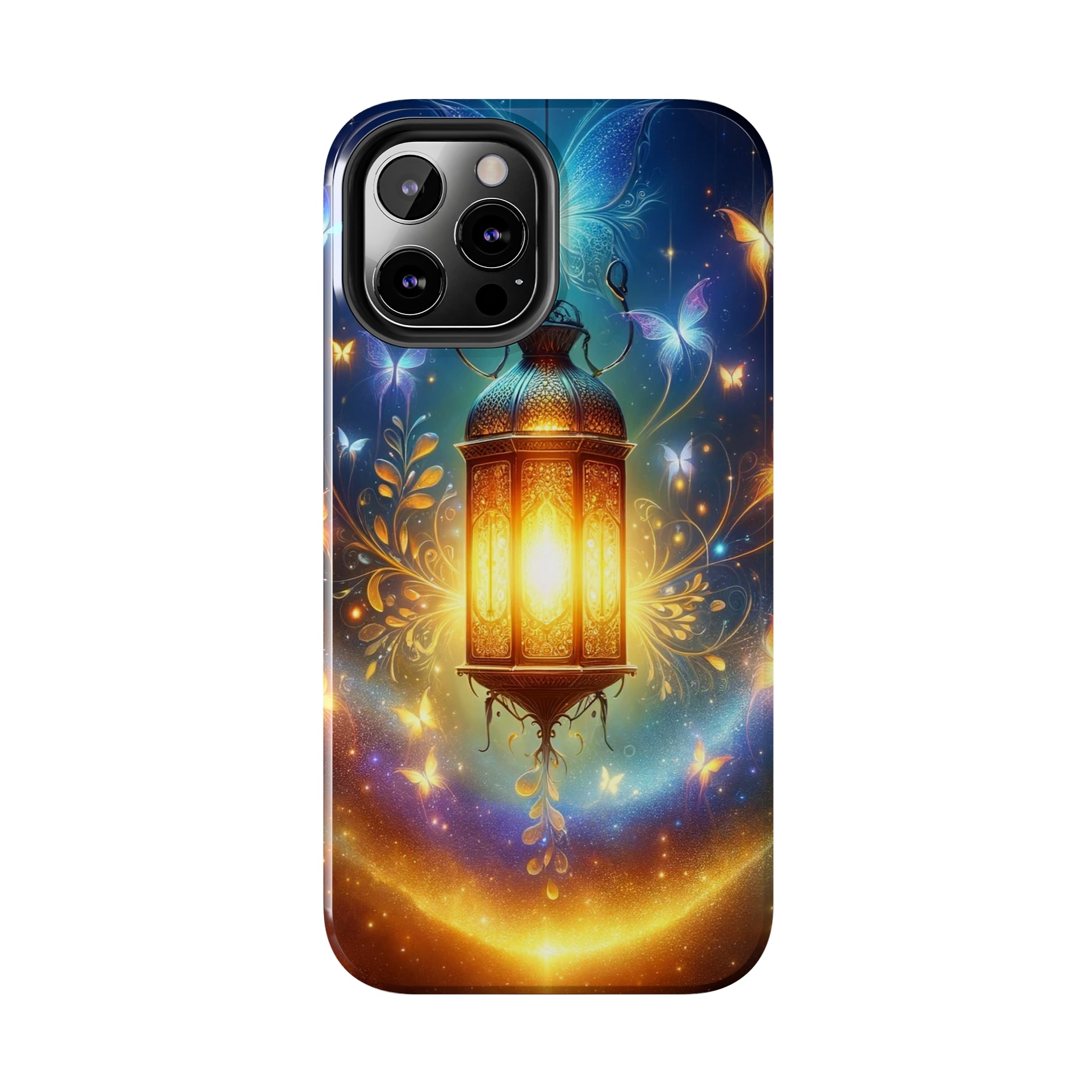 Butterflies around a lamp - Tough Phone Case