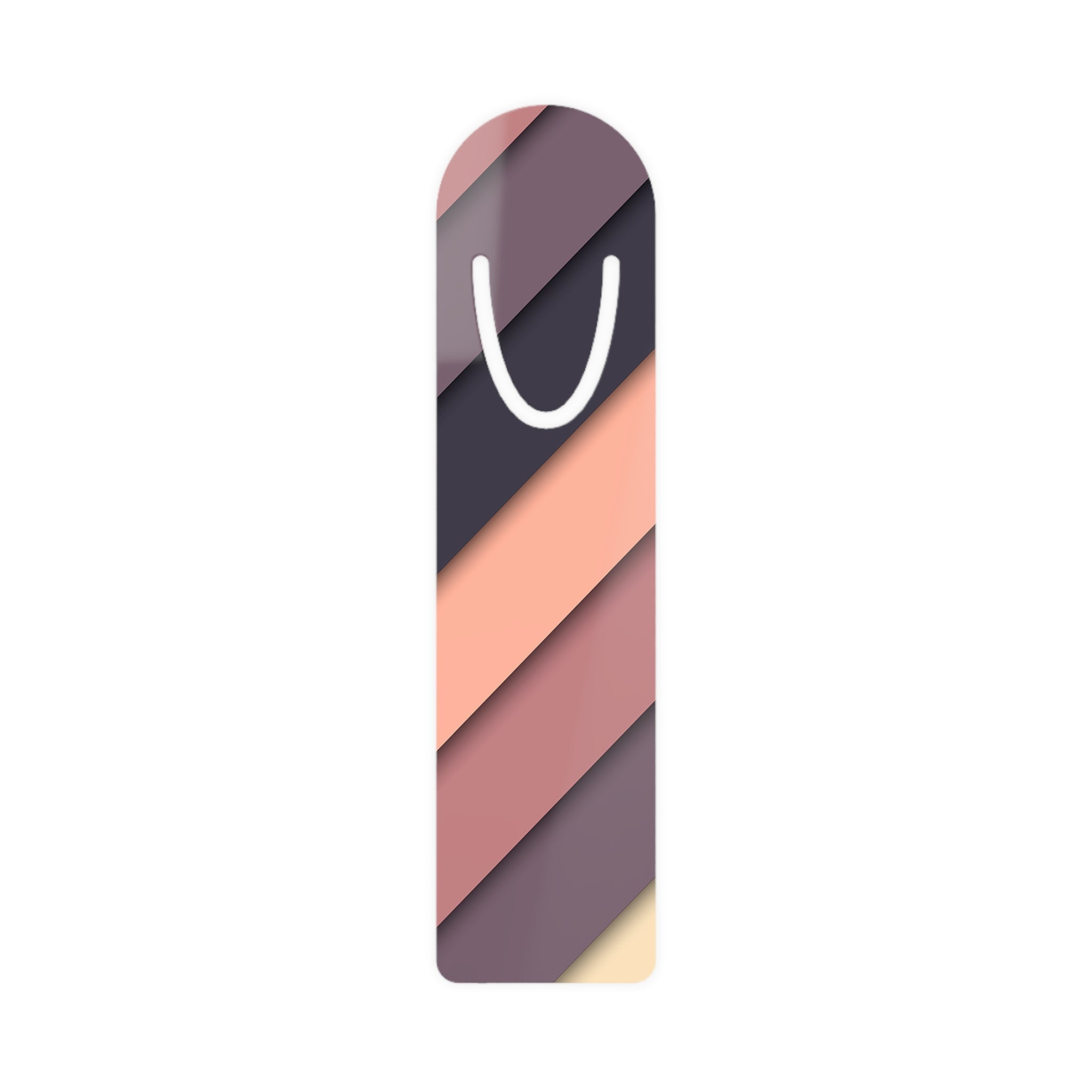 Pink, purple, peach diagonal strokes 2 - Bookmark