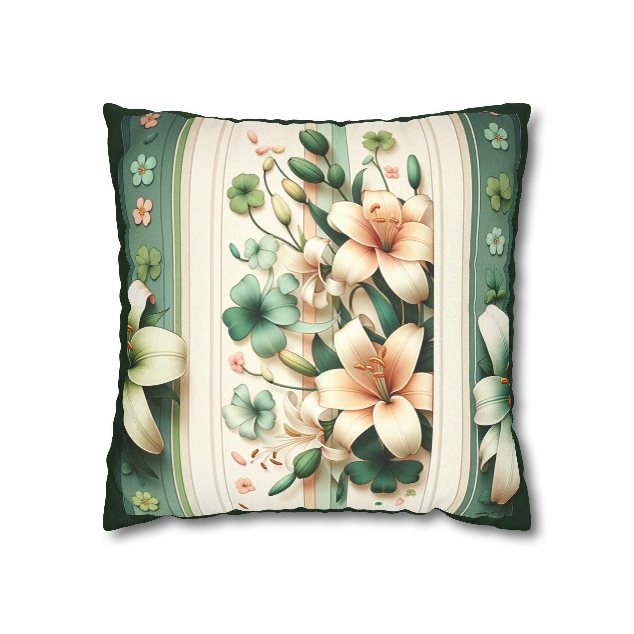 Lilies (2) - Suede Square Pillowcase