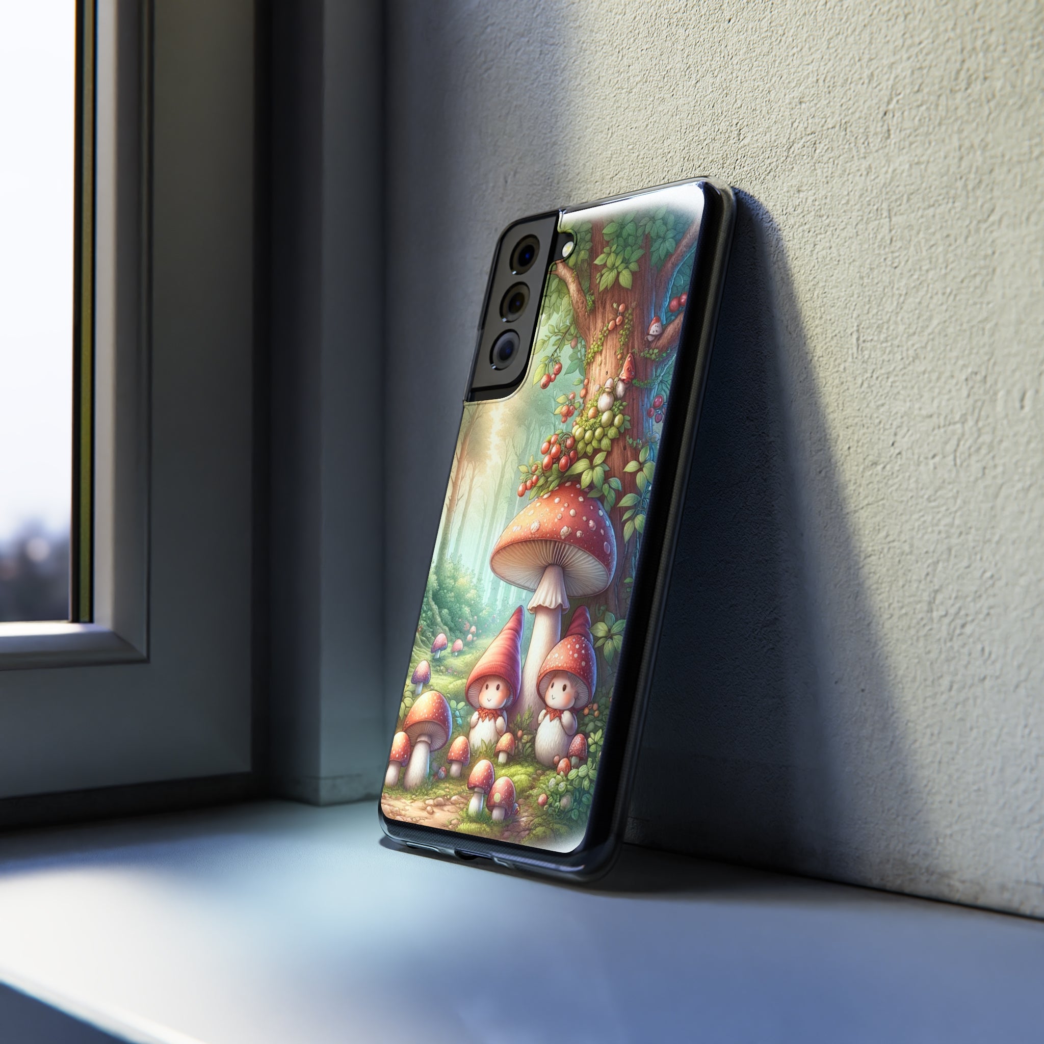 Gnomes and mushrooms - Soft Phone Case