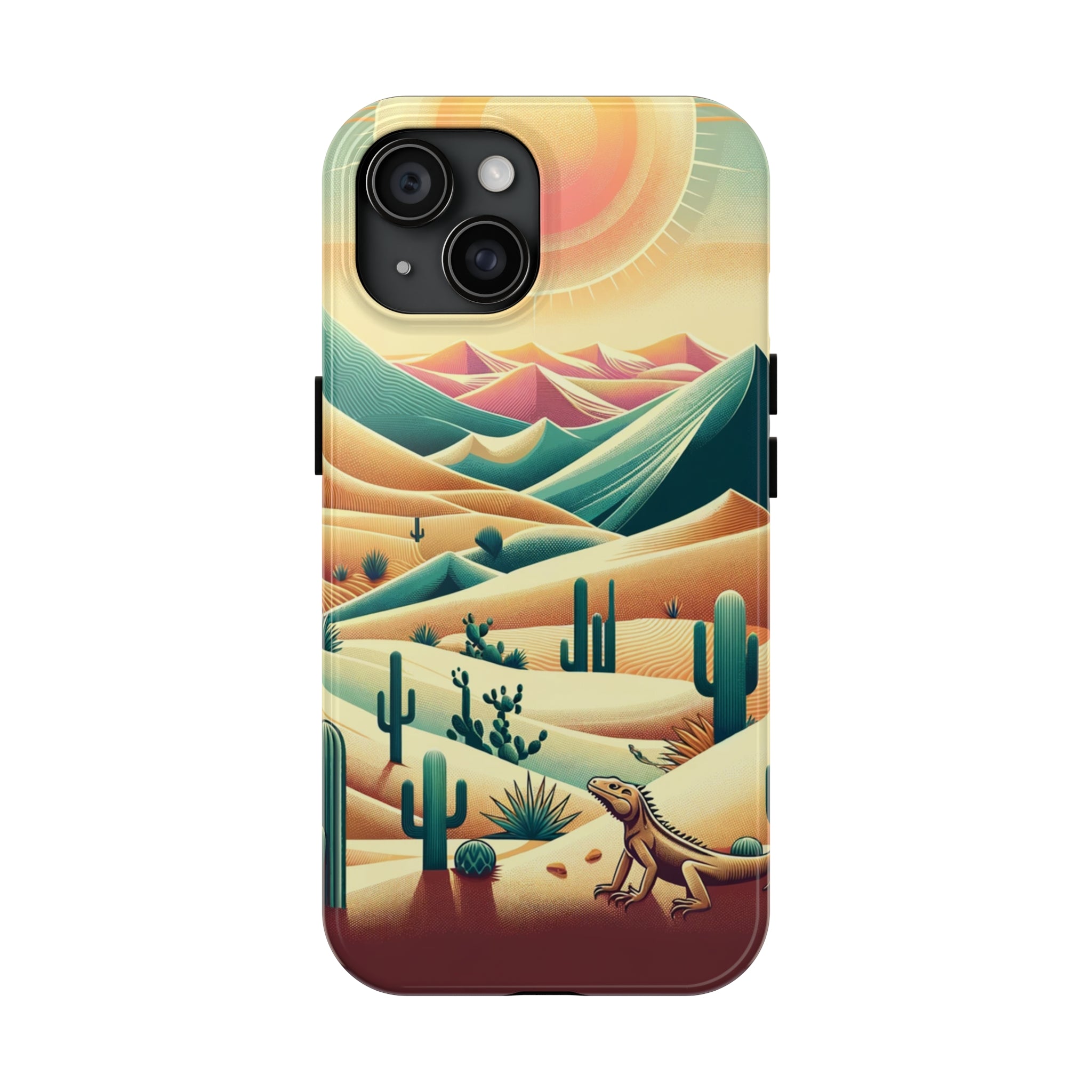 Iguana in the desert - Tough Phone Case