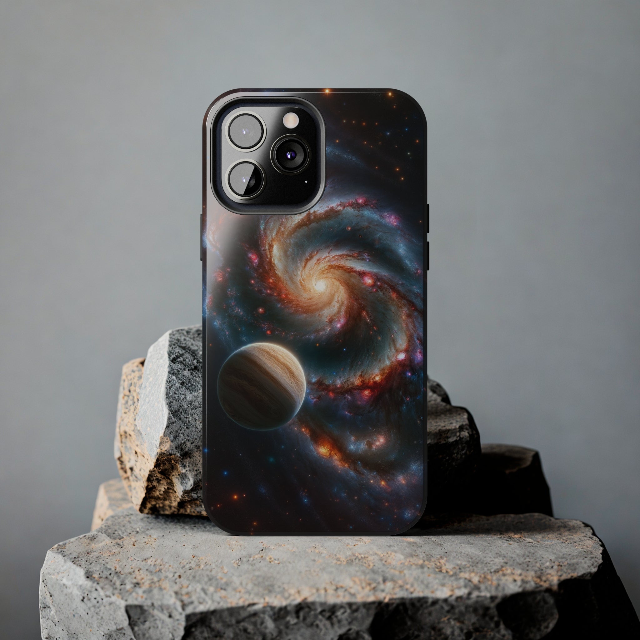 Yellow planet and wormhole - Tough Phone Case