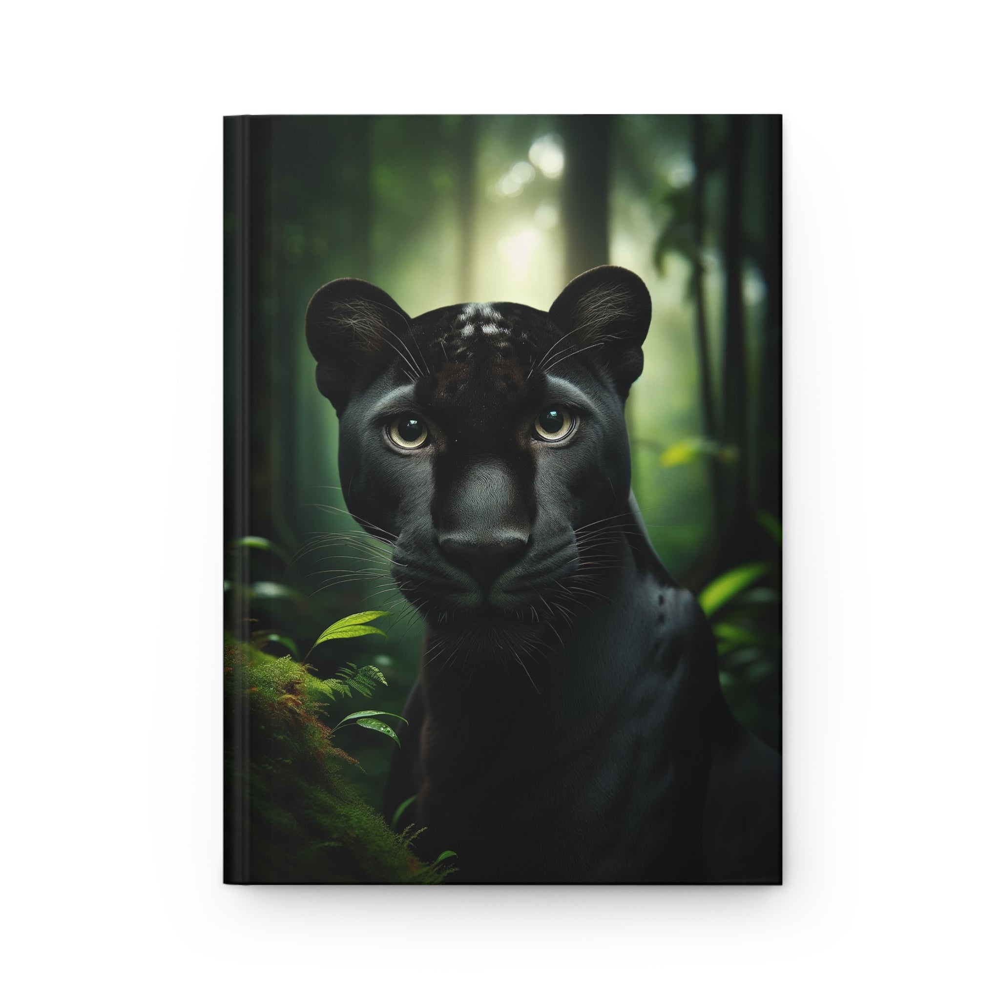 A curious panther - Hardcover Notebook