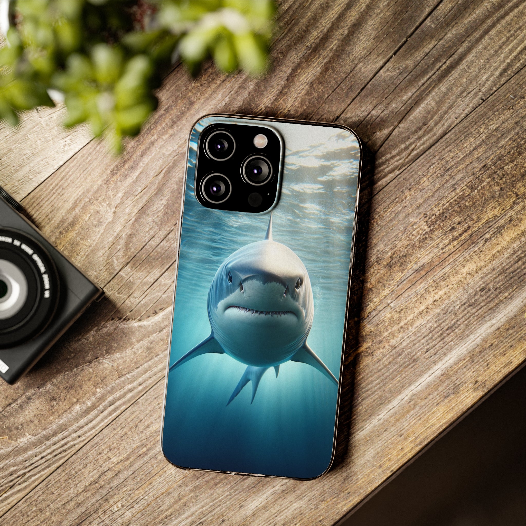 Curious Shark - Soft Phone Case